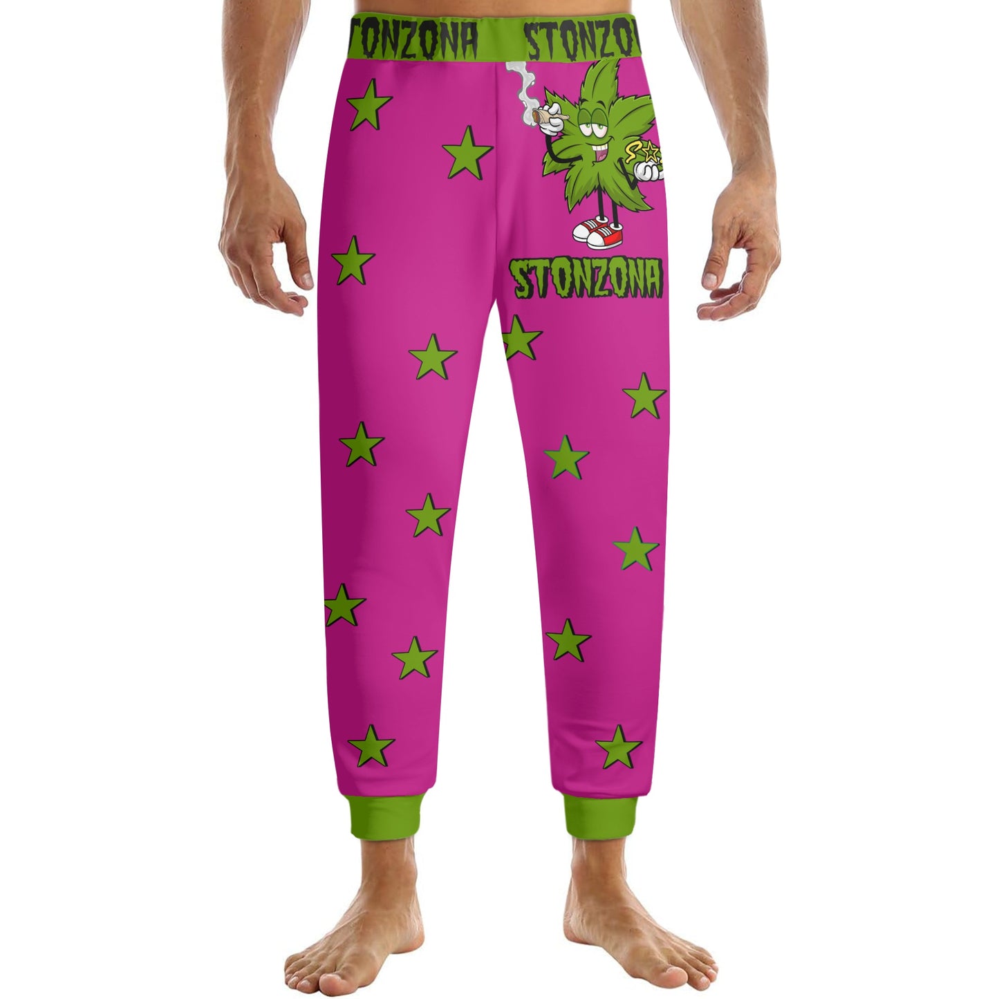 Leaf Me Alone 2.0 420 S.O.S Edition Mens Purple Sweatpants