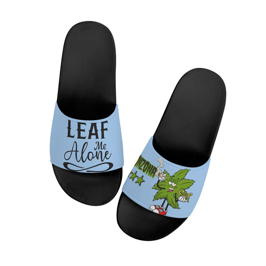 Leaf Me Alone 2.0 420 S.O.S Edition Mens Sky Blue Star Slides