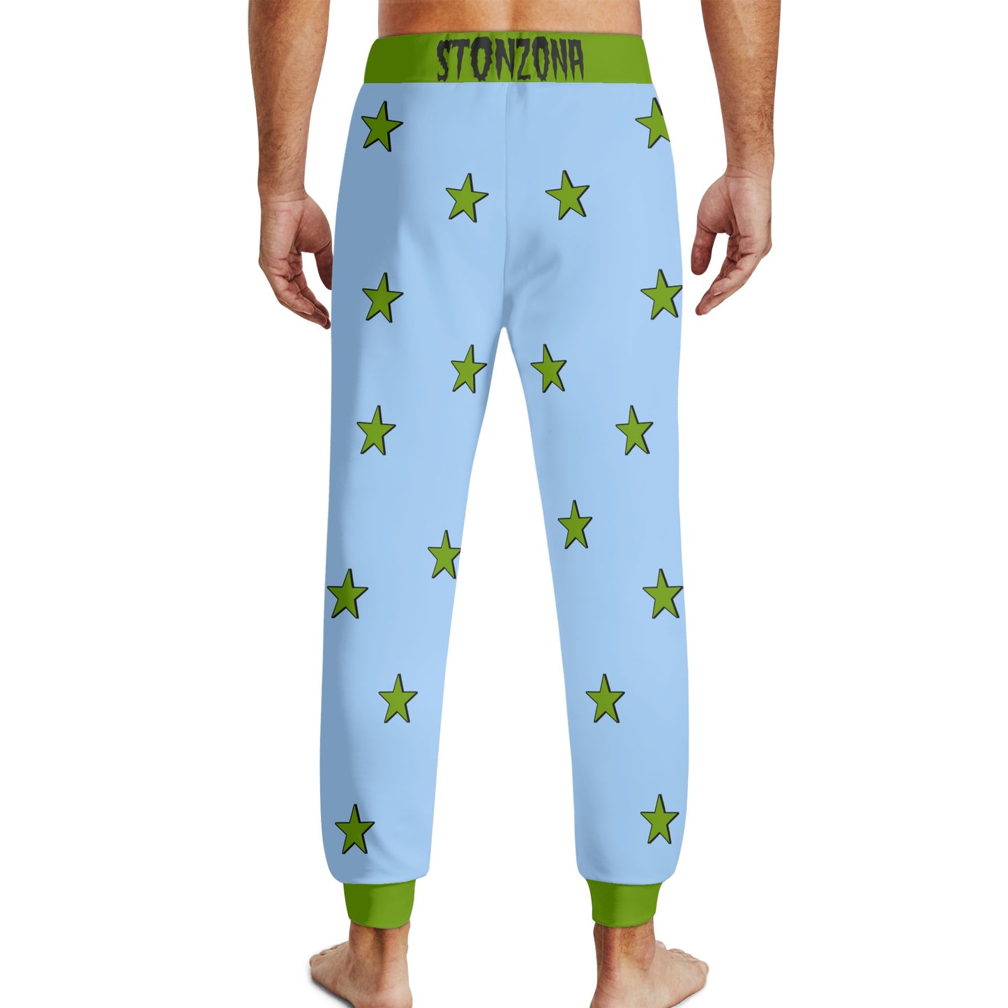 Leaf Me Alone 2.0 420 S.O.S Edition Mens Sky Blue Sweatpants