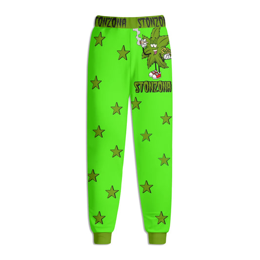 Leaf Me Alone 2.0 420 S.O.S Edition Mens Goo Green Sweatpants