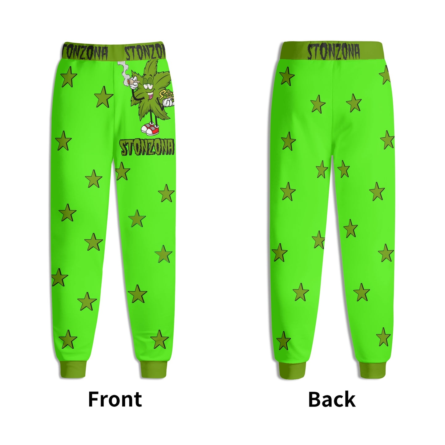 Leaf Me Alone 2.0 420 S.O.S Edition Mens Goo Green Sweatpants