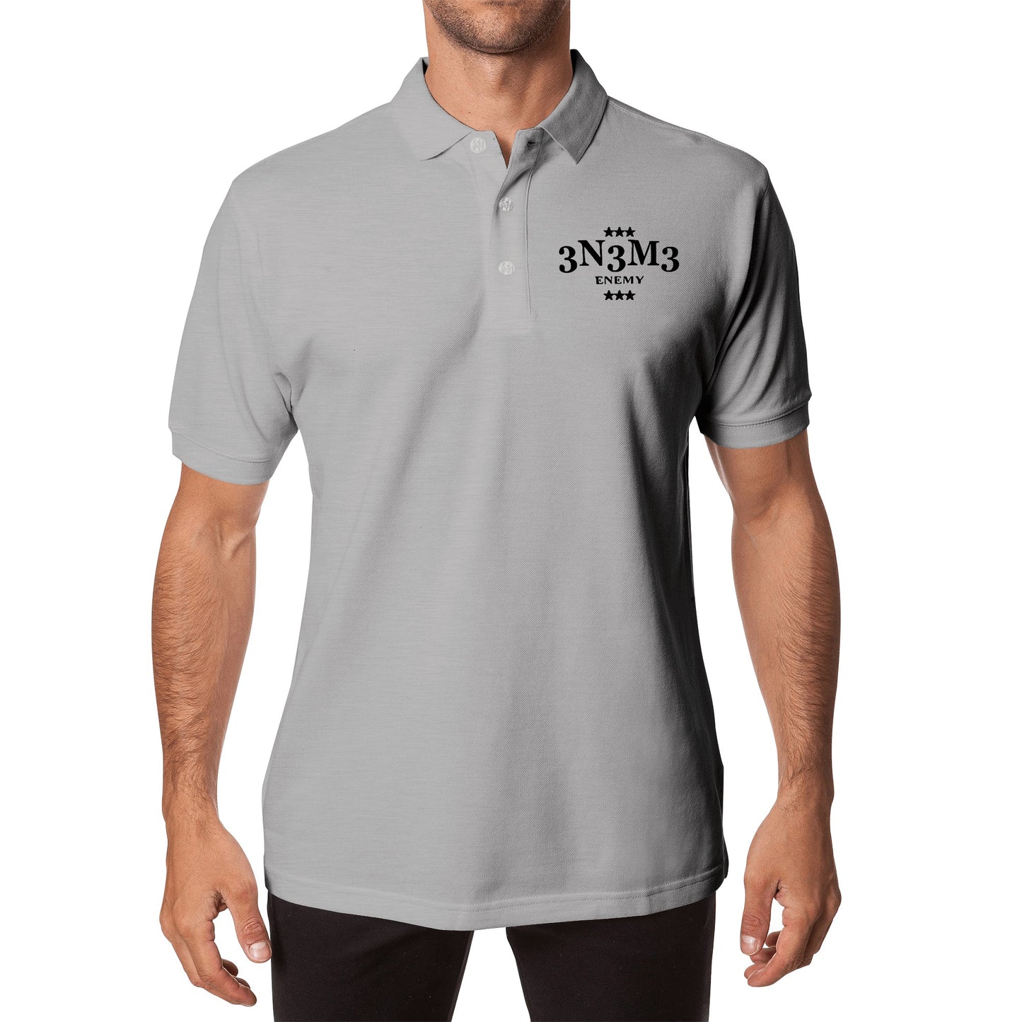 3.N.3.M.3 Enemy Unisex Cotton Polo Shirt