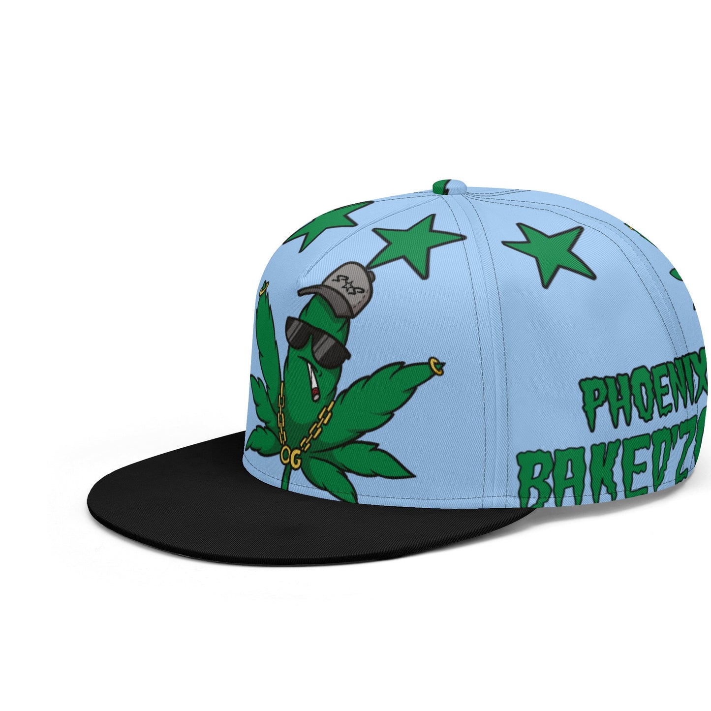 Leaf Me Alone 3.0 420 S.O.S Edition Sky Blue Snapbacks