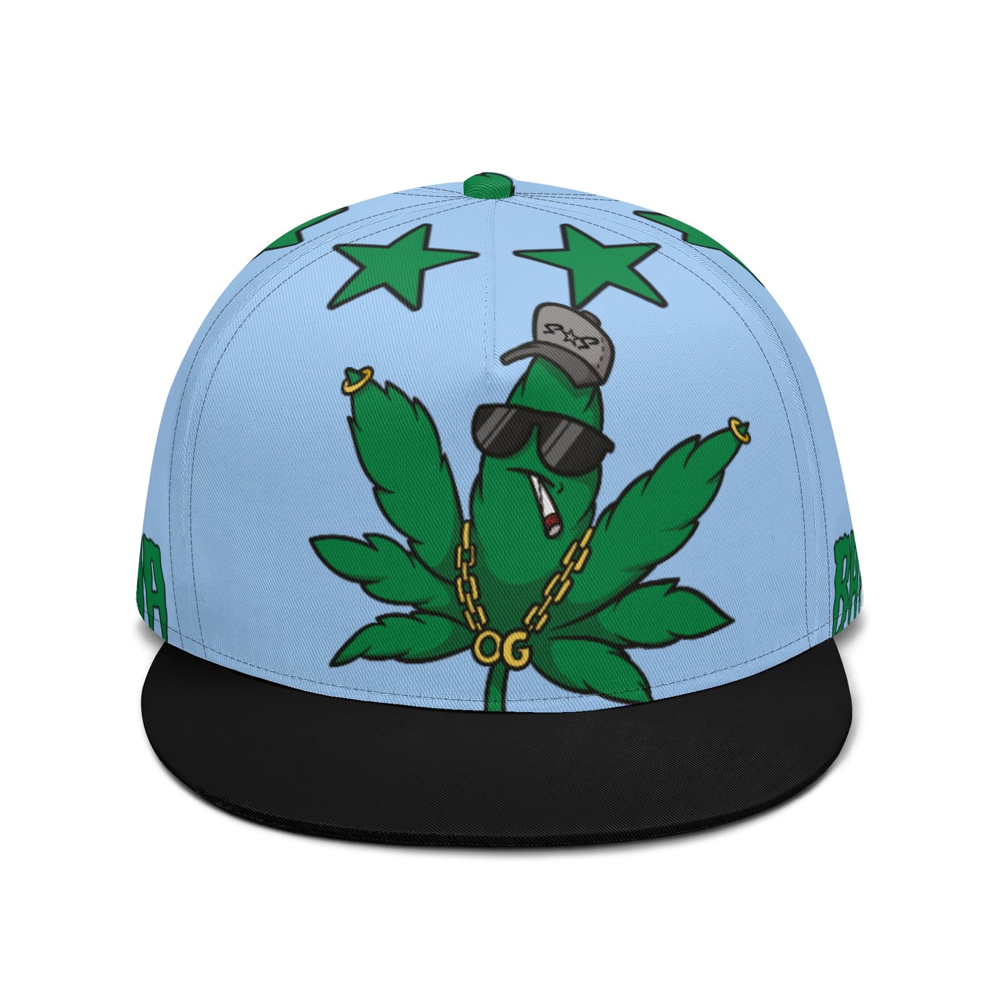 Leaf Me Alone 3.0 420 S.O.S Edition Sky Blue Snapbacks