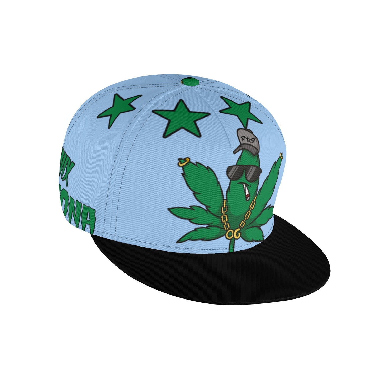 Leaf Me Alone 3.0 420 S.O.S Edition Sky Blue Snapbacks