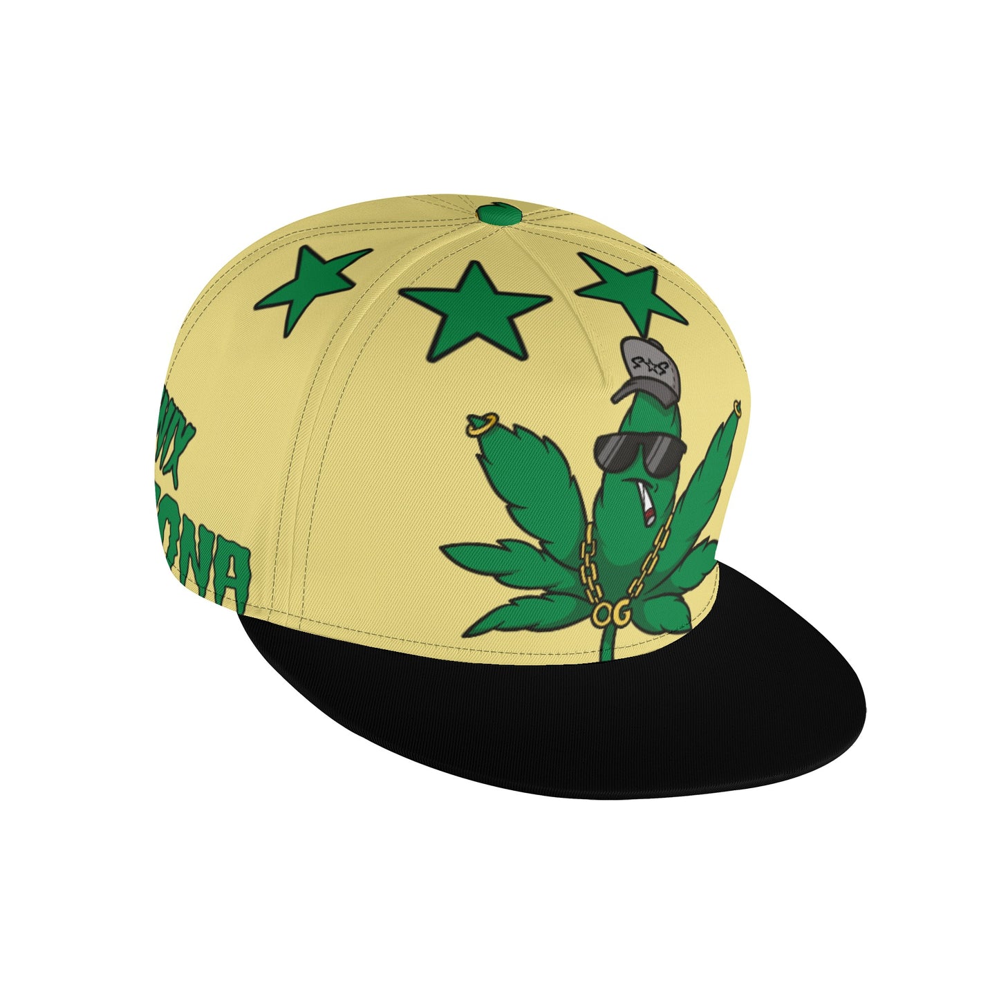 Leaf Me Alone 3.0 420 S.O.S Edition Tan Snapbacks