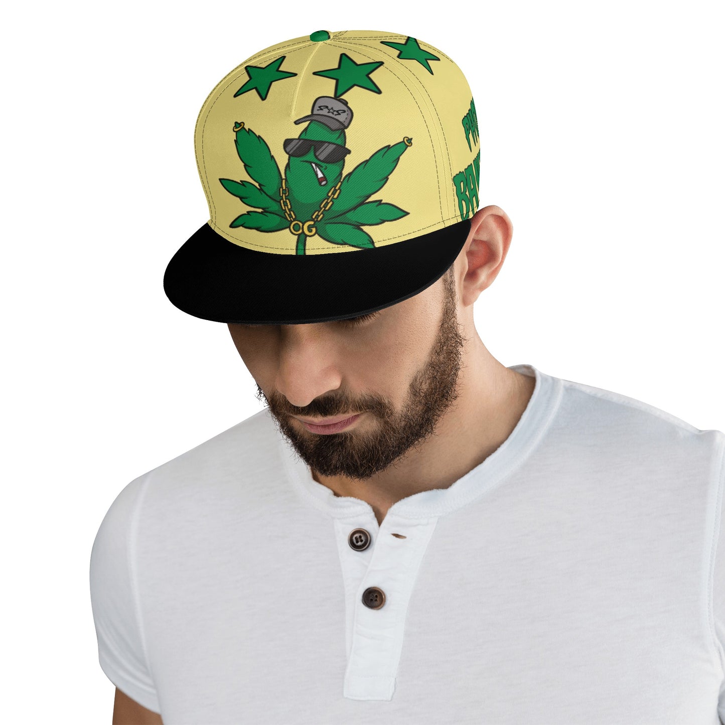 Leaf Me Alone 3.0 420 S.O.S Edition Tan Snapbacks