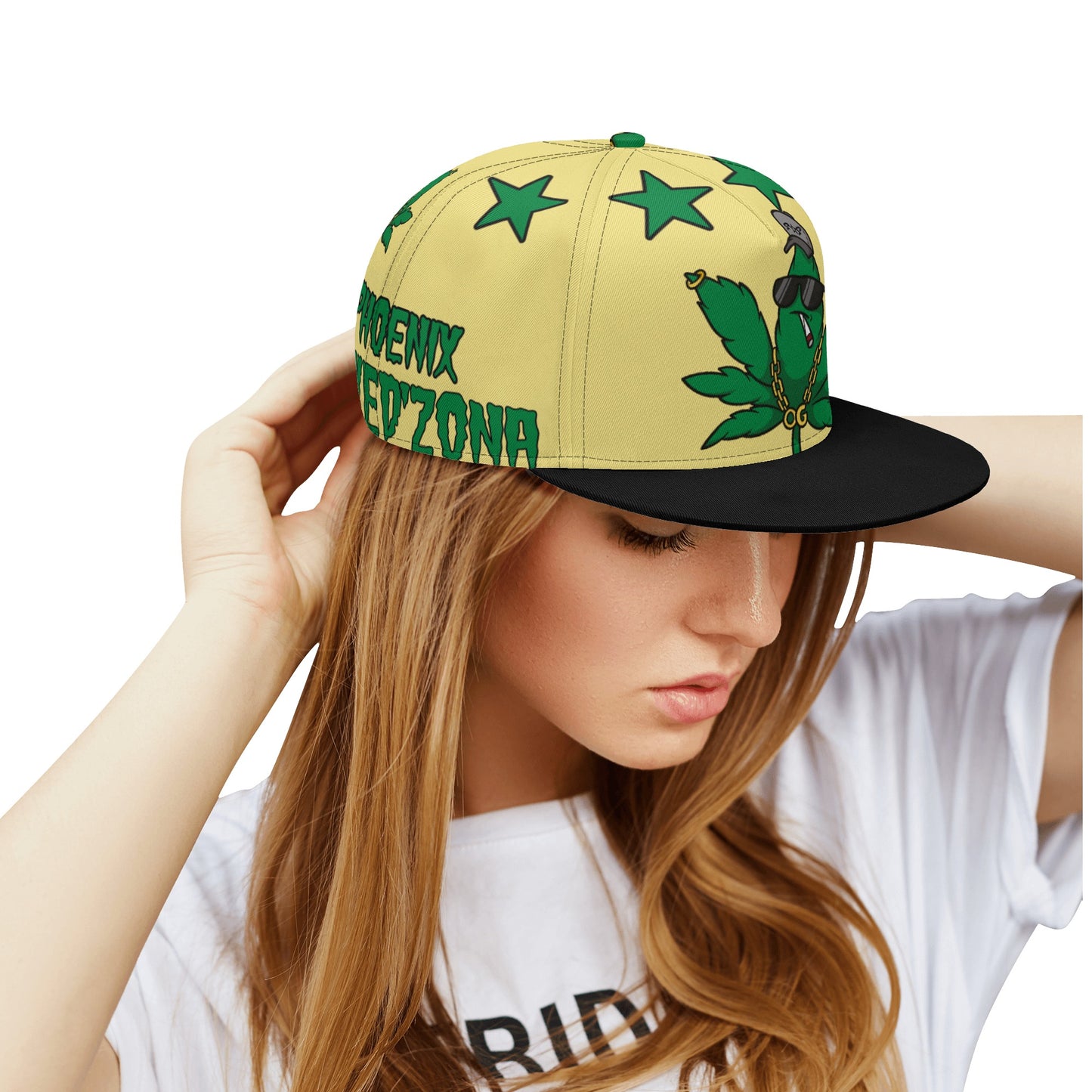 Leaf Me Alone 3.0 420 S.O.S Edition Tan Snapbacks