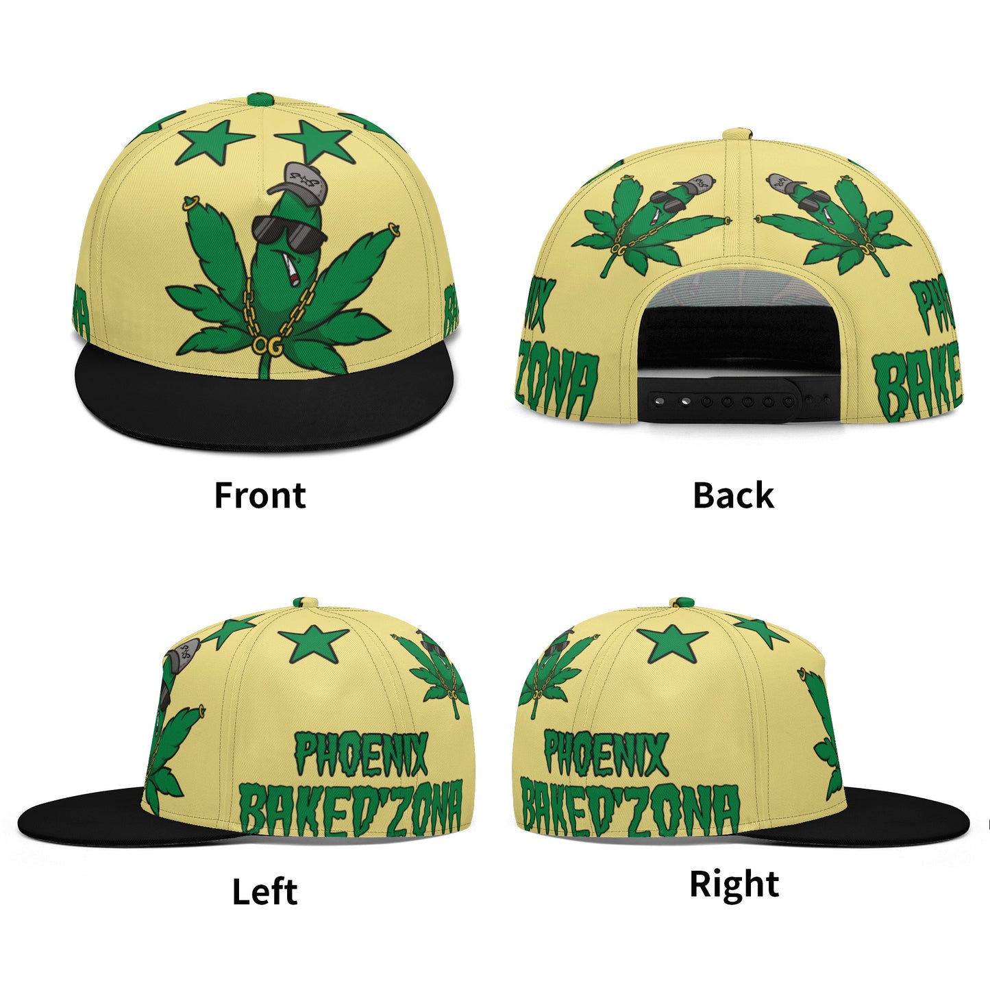 Leaf Me Alone 3.0 420 S.O.S Edition Tan Snapbacks