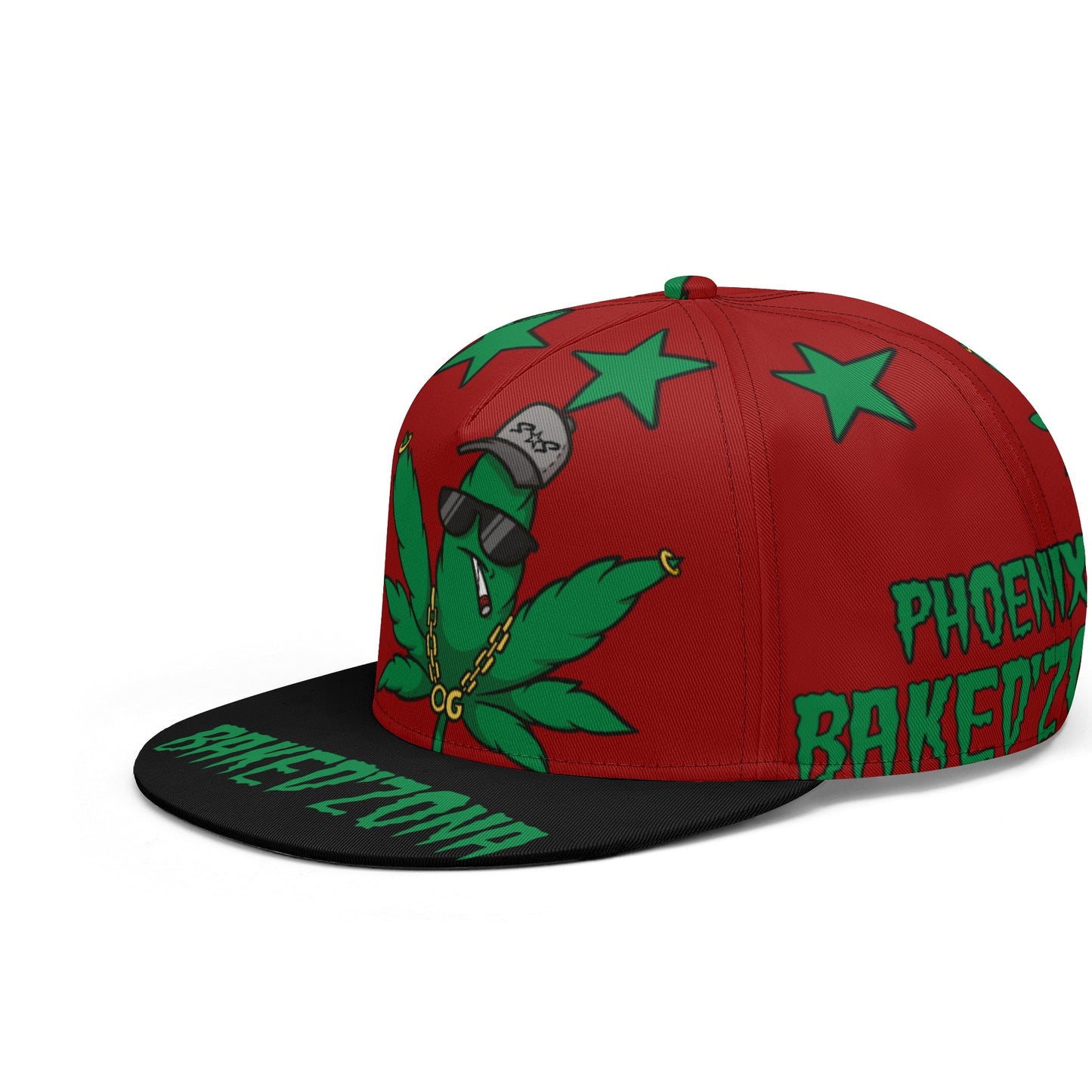 Leaf Me Alone 3.0 420 S.O.S Edition Maroon Snapbacks