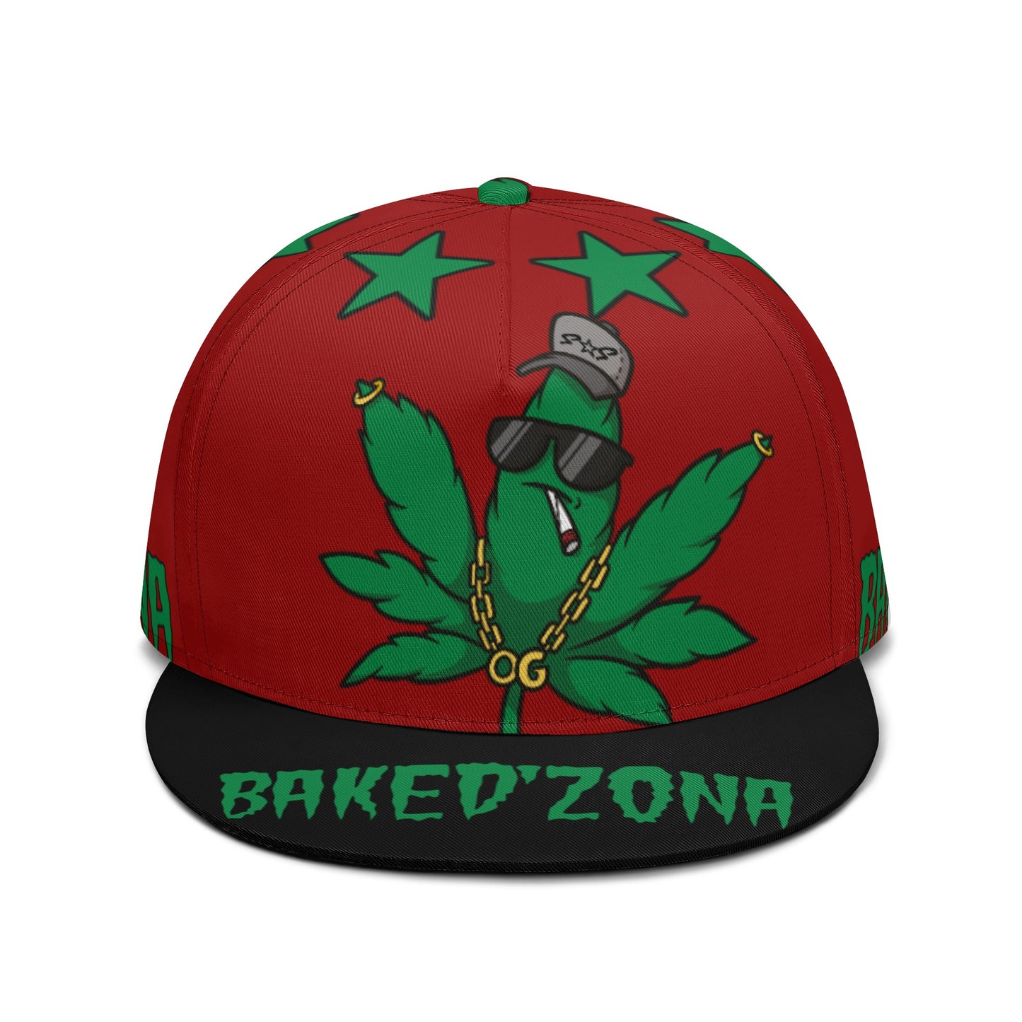 Leaf Me Alone 3.0 420 S.O.S Edition Maroon Snapbacks