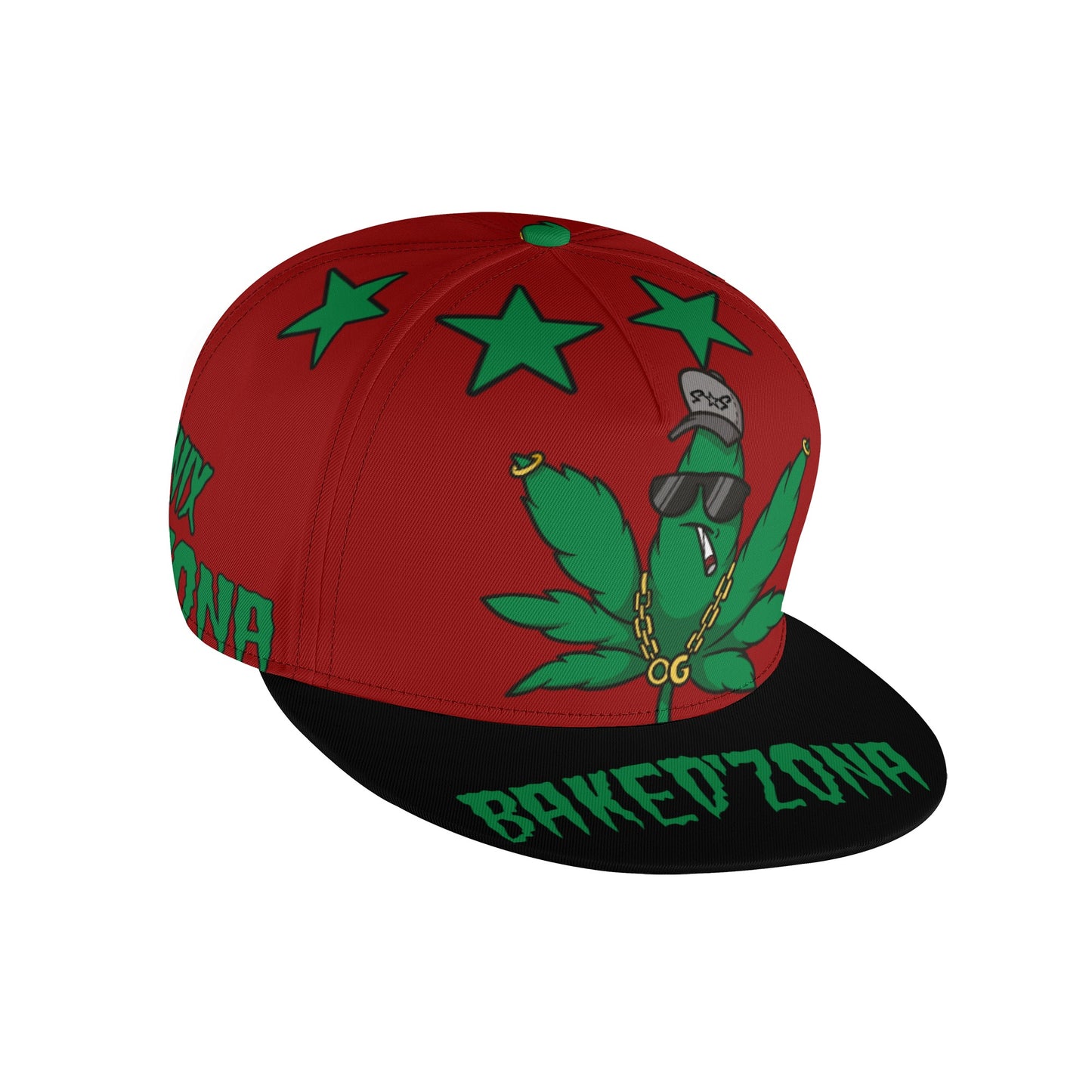 Leaf Me Alone 3.0 420 S.O.S Edition Maroon Snapbacks