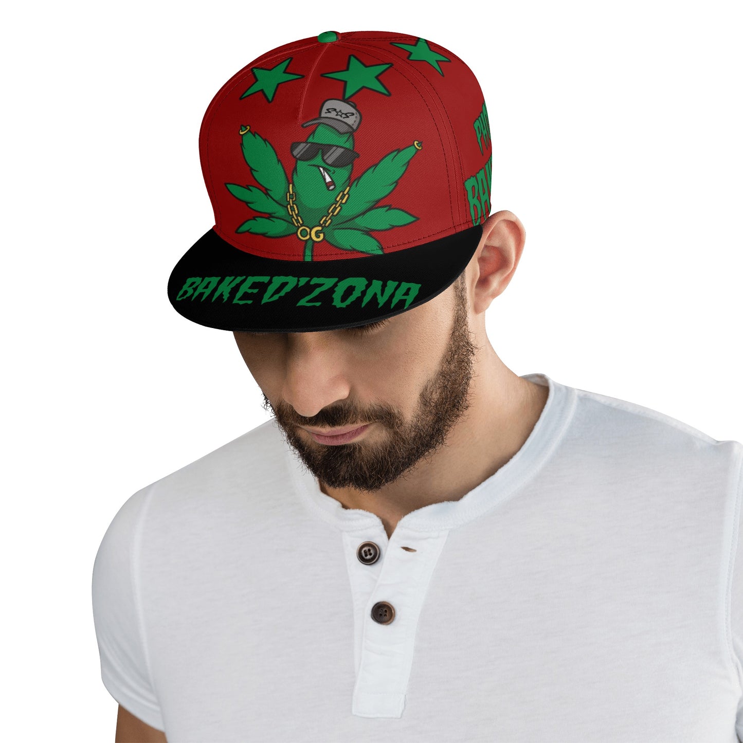 Leaf Me Alone 3.0 420 S.O.S Edition Maroon Snapbacks