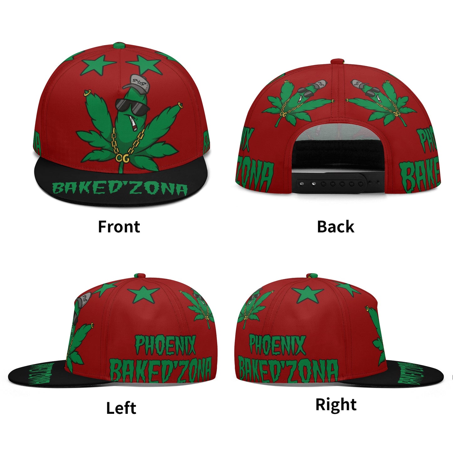 Leaf Me Alone 3.0 420 S.O.S Edition Maroon Snapbacks