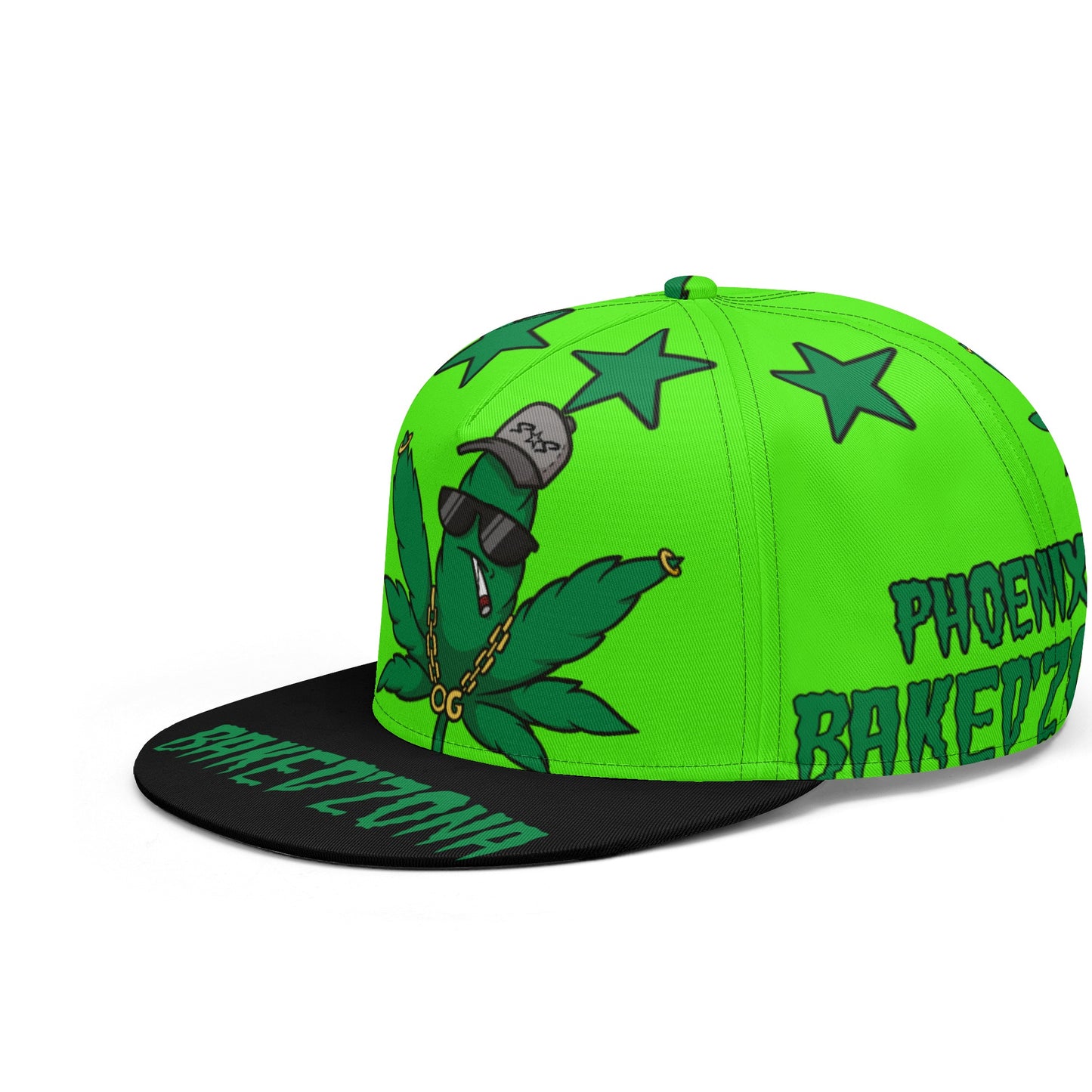 Leaf Me Alone 3.0 420 S.O.S Edition Goo Green Snapbacks