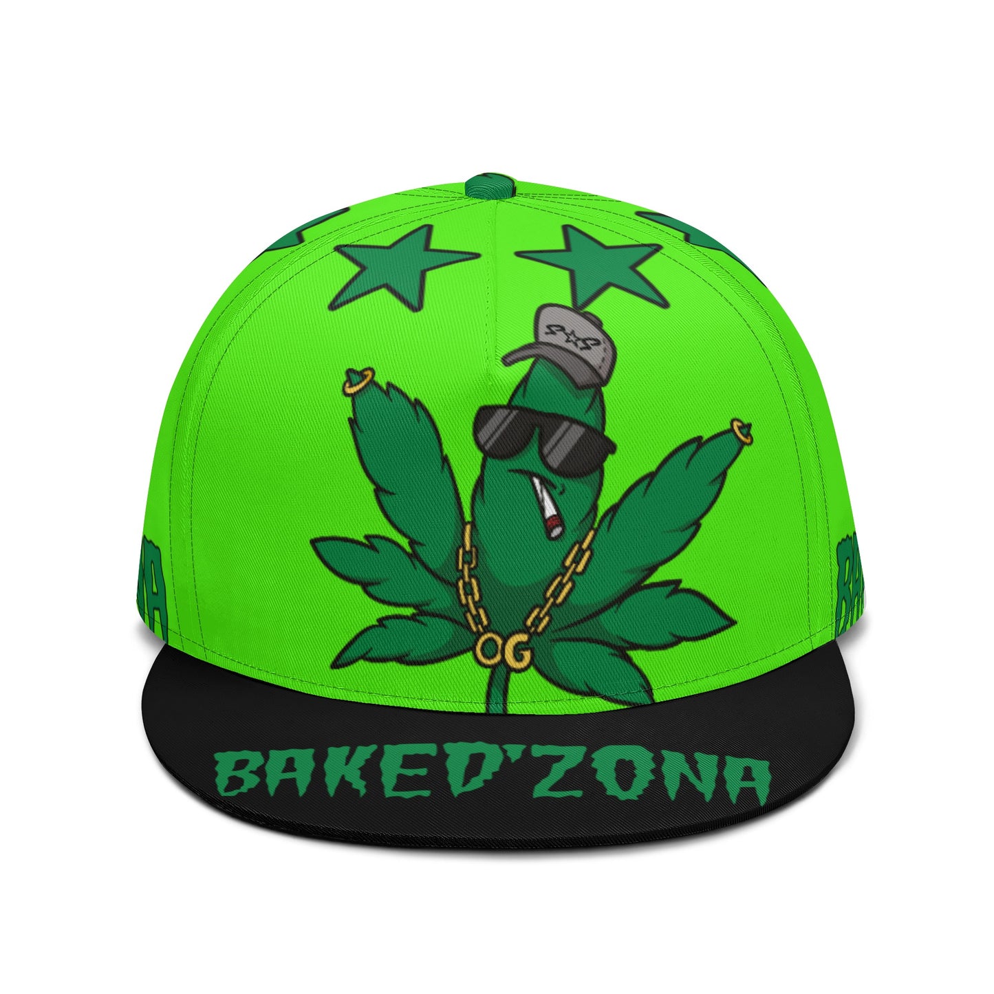 Leaf Me Alone 3.0 420 S.O.S Edition Goo Green Snapbacks