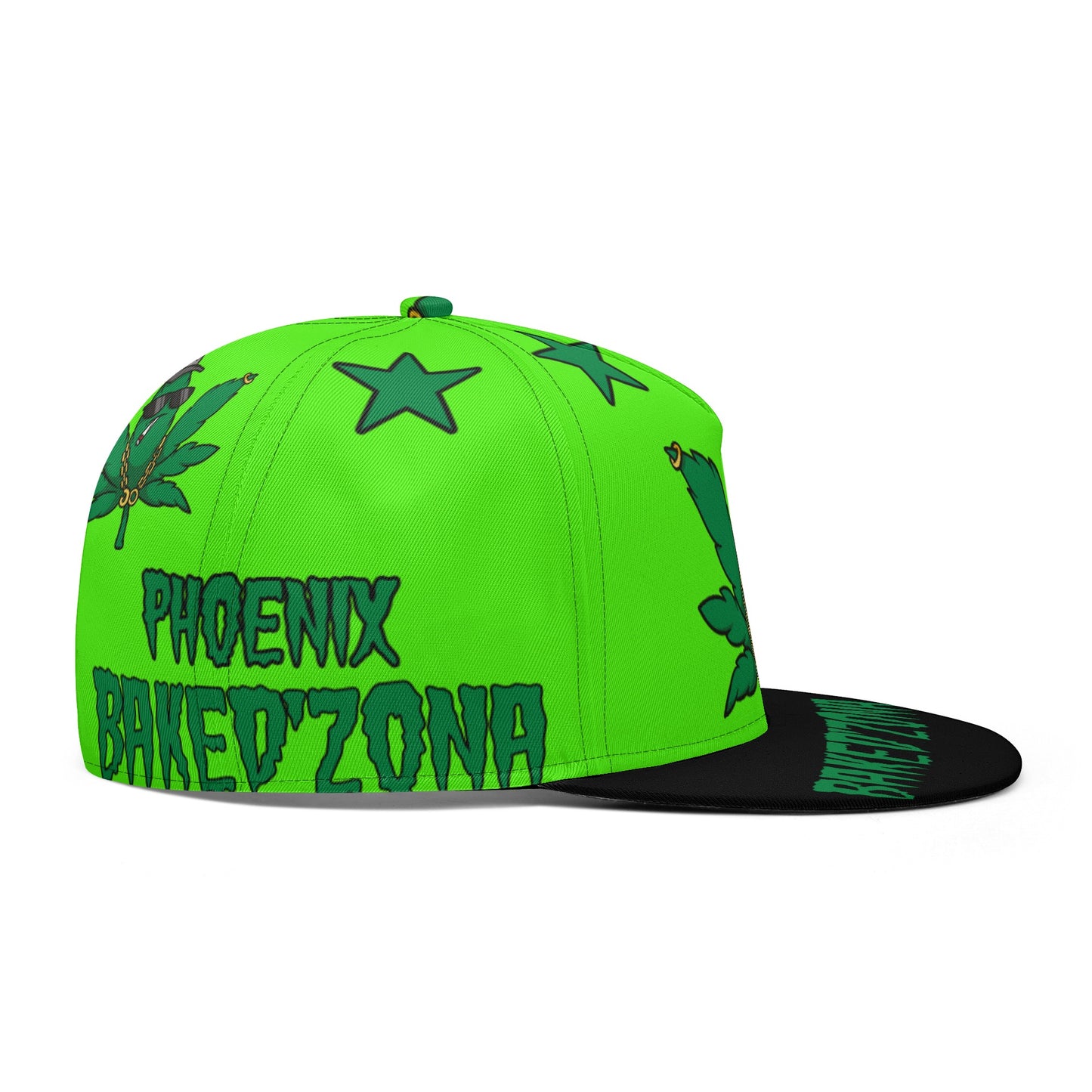 Leaf Me Alone 3.0 420 S.O.S Edition Goo Green Snapbacks