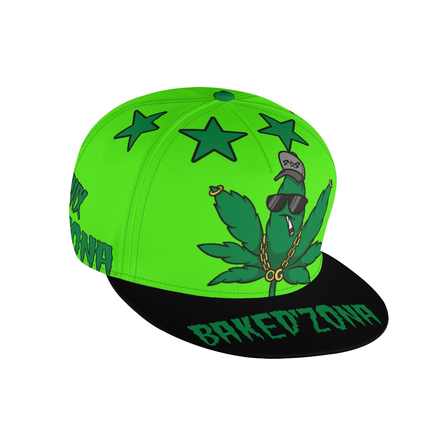 Leaf Me Alone 3.0 420 S.O.S Edition Goo Green Snapbacks