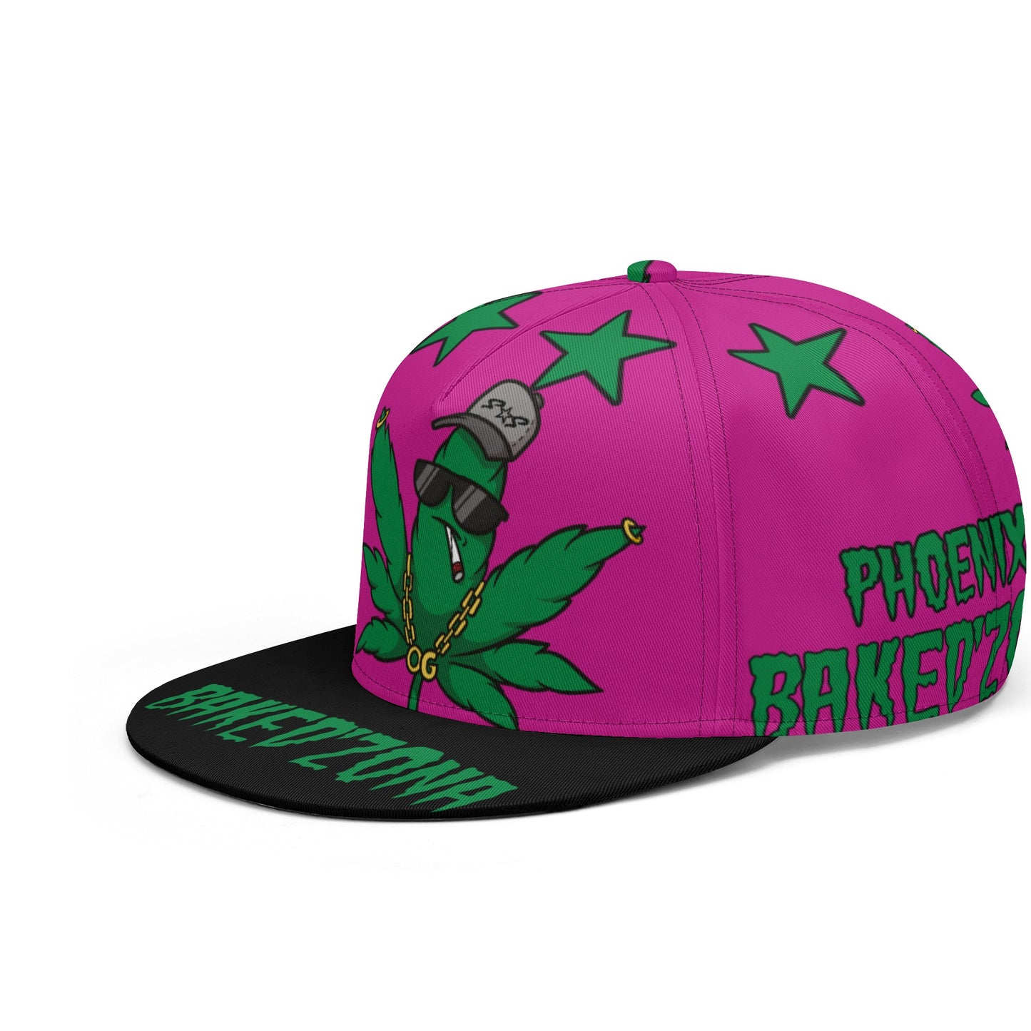 Leaf Me Alone 3.0 420 S.O.S Edition Purple Snapbacks