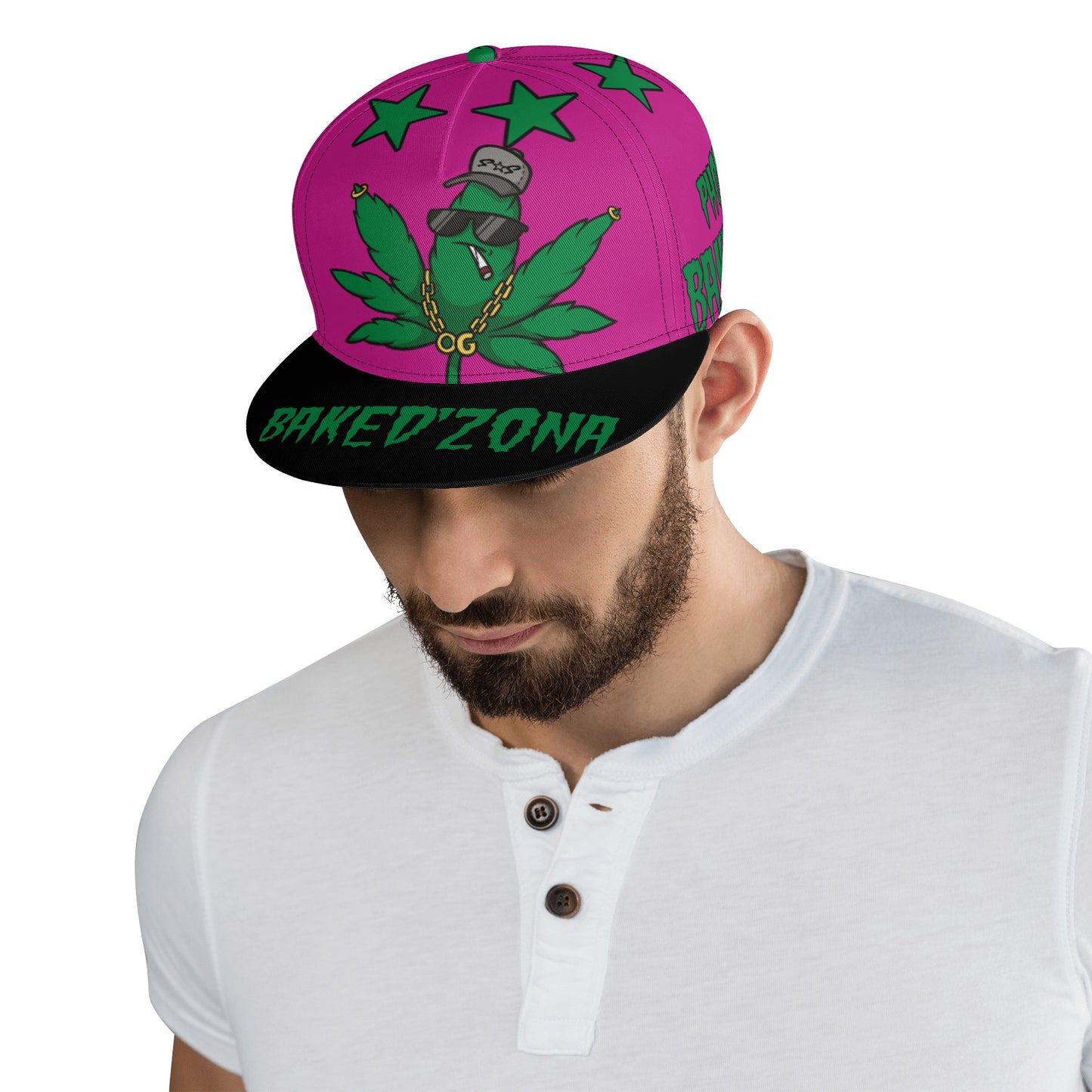 Leaf Me Alone 3.0 420 S.O.S Edition Purple Snapbacks