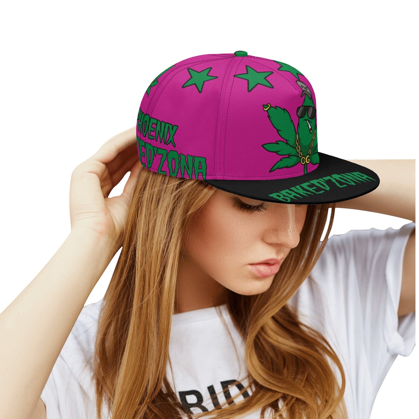 Leaf Me Alone 3.0 420 S.O.S Edition Purple Snapbacks