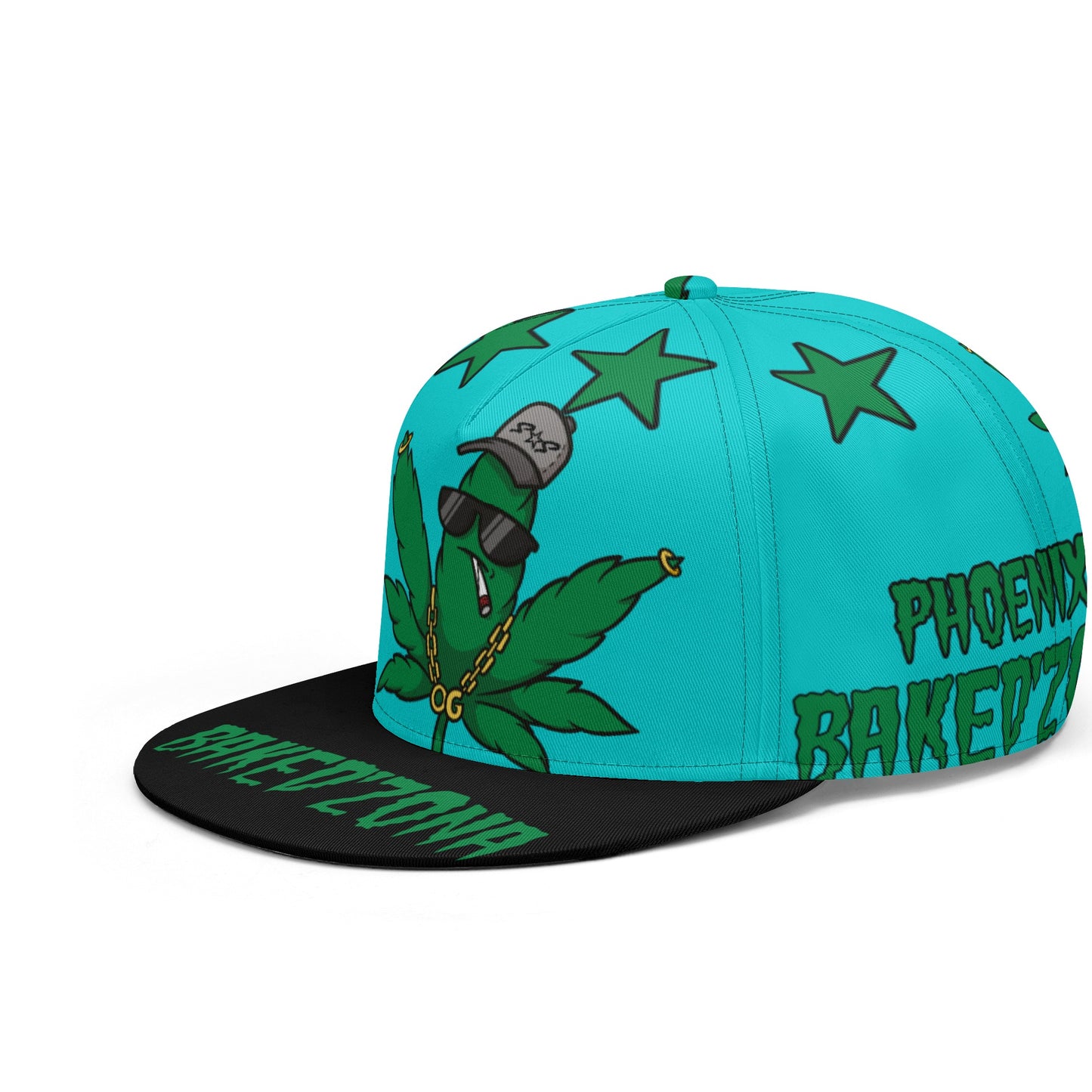 Leaf Me Alone 3.0 420 S.O.S Edition Turquoise Snapbacks