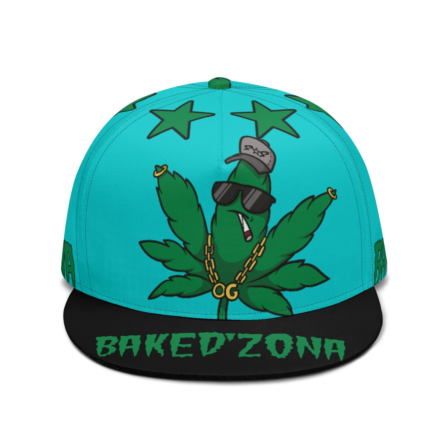 Leaf Me Alone 3.0 420 S.O.S Edition Turquoise Snapbacks