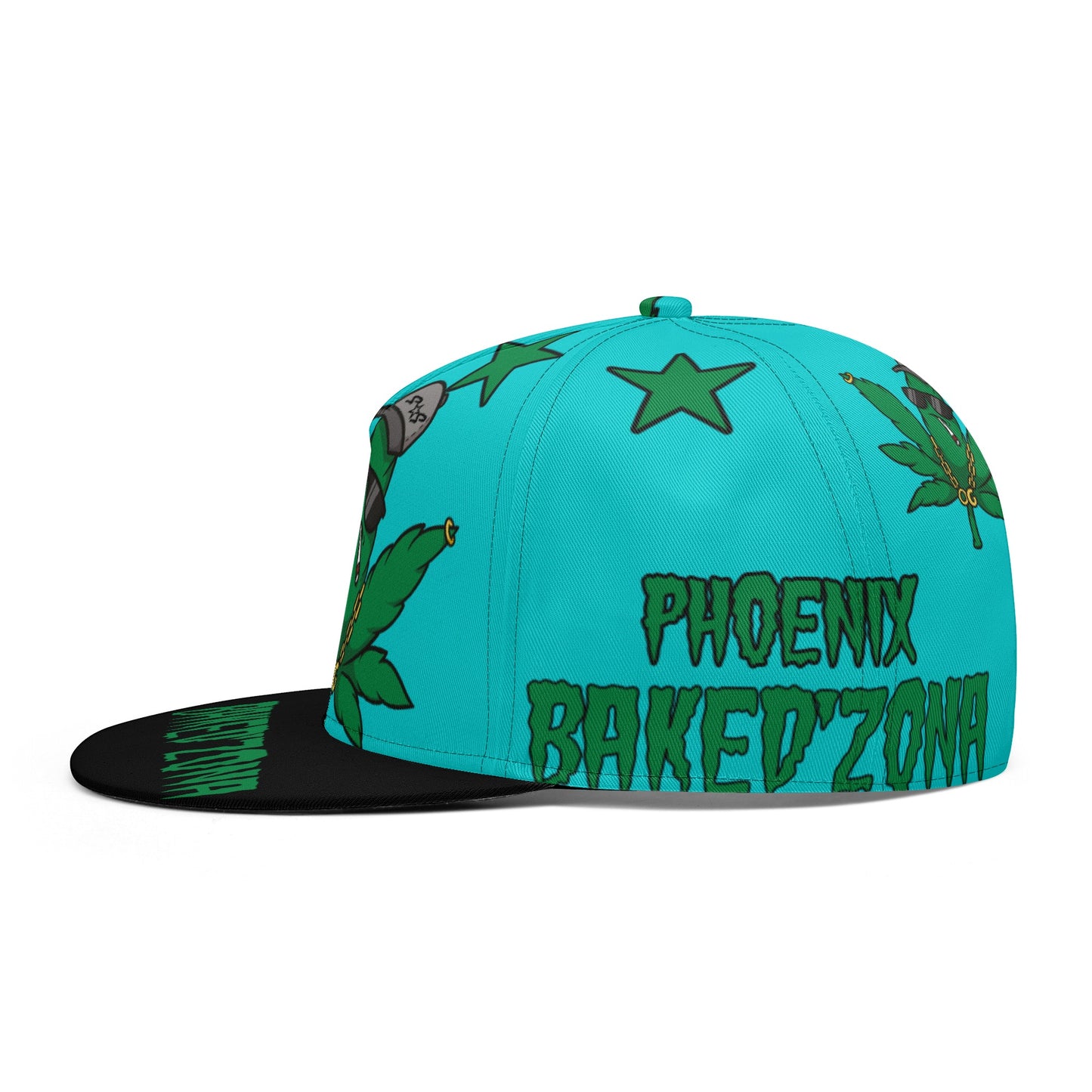 Leaf Me Alone 3.0 420 S.O.S Edition Turquoise Snapbacks