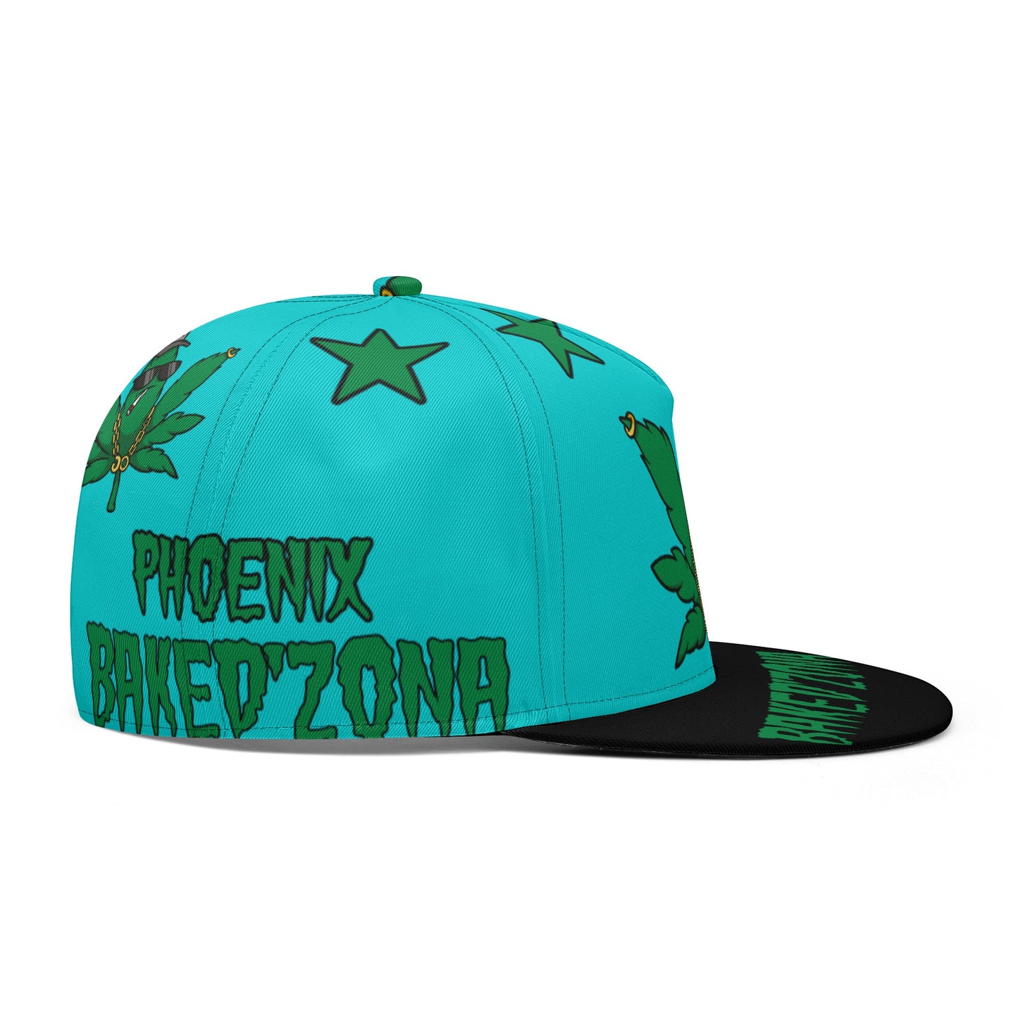 Leaf Me Alone 3.0 420 S.O.S Edition Turquoise Snapbacks