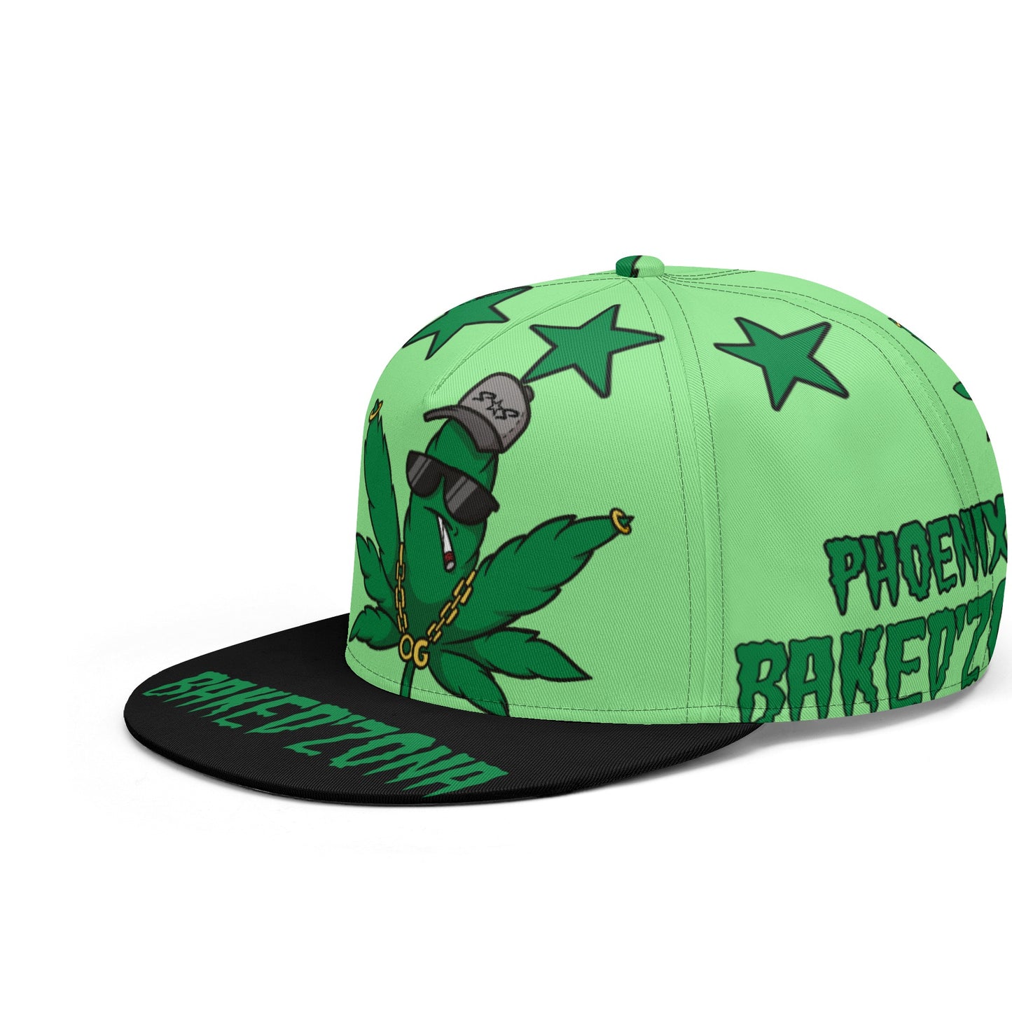 Leaf Me Alone 3.0 420 S.O.S Edition Mint Green Snapbacks