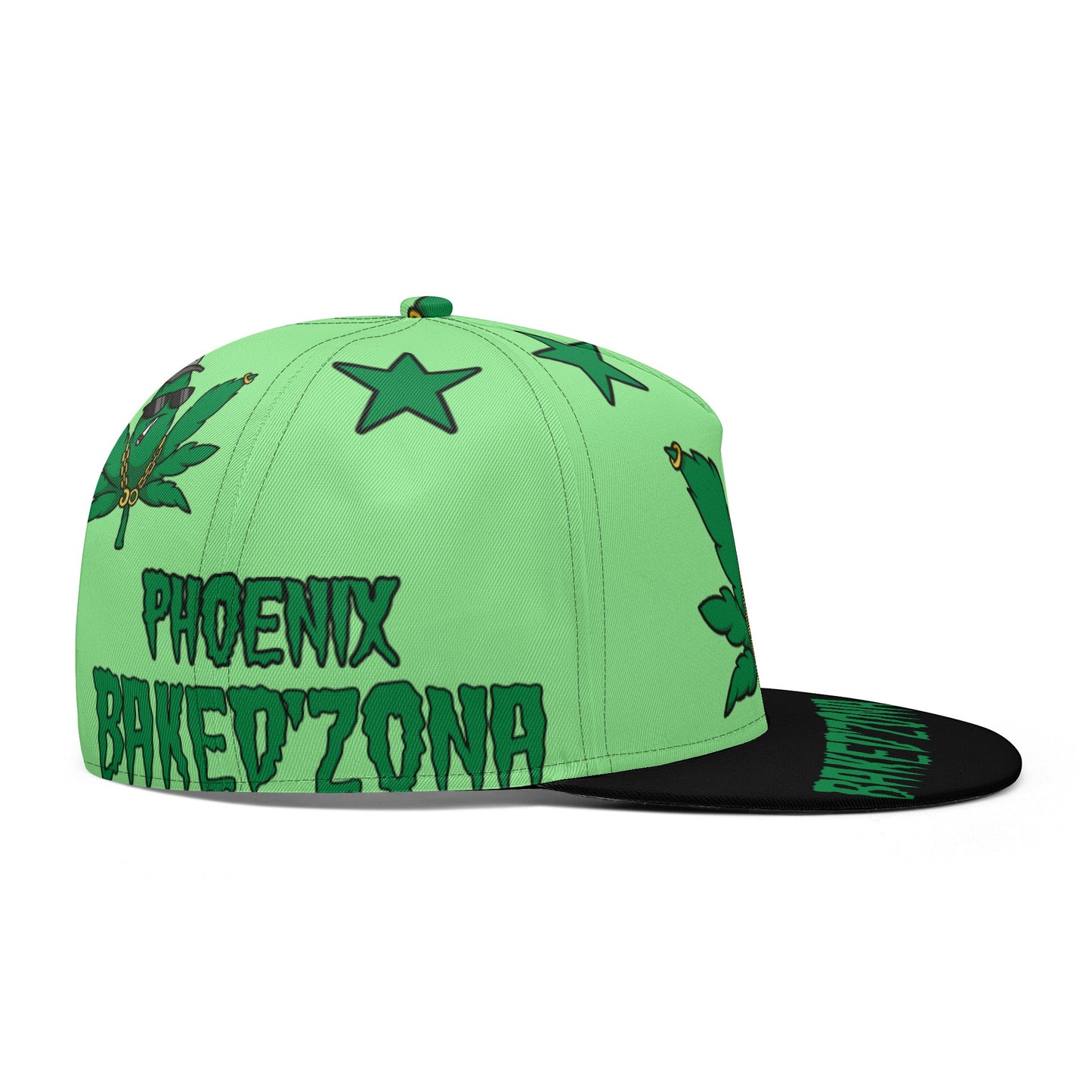 Leaf Me Alone 3.0 420 S.O.S Edition Mint Green Snapbacks