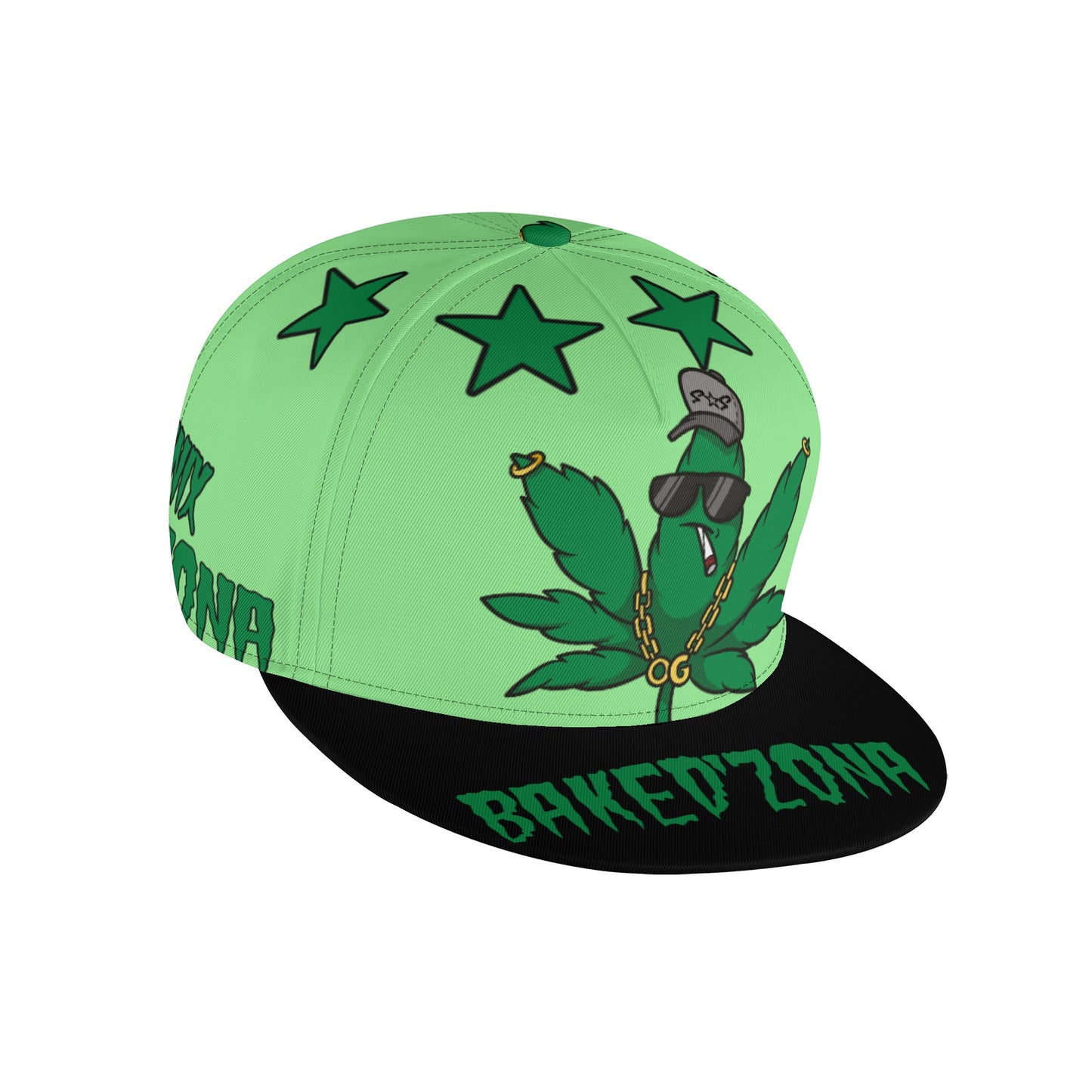 Leaf Me Alone 3.0 420 S.O.S Edition Mint Green Snapbacks