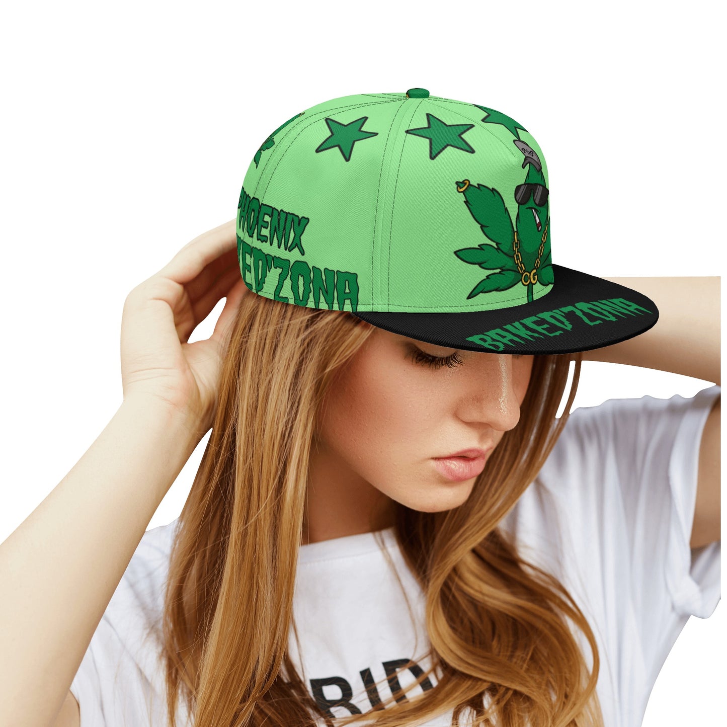 Leaf Me Alone 3.0 420 S.O.S Edition Mint Green Snapbacks