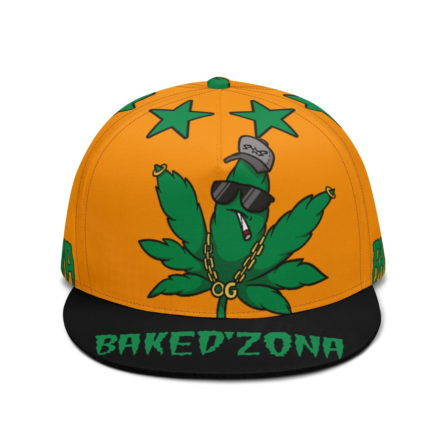 Leaf Me Alone 3.0 420 S.O.S Edition Orange Snapbacks