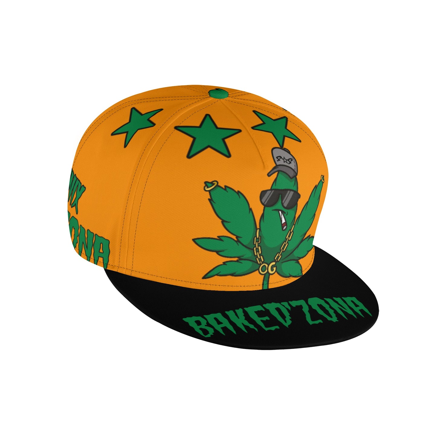 Leaf Me Alone 3.0 420 S.O.S Edition Orange Snapbacks