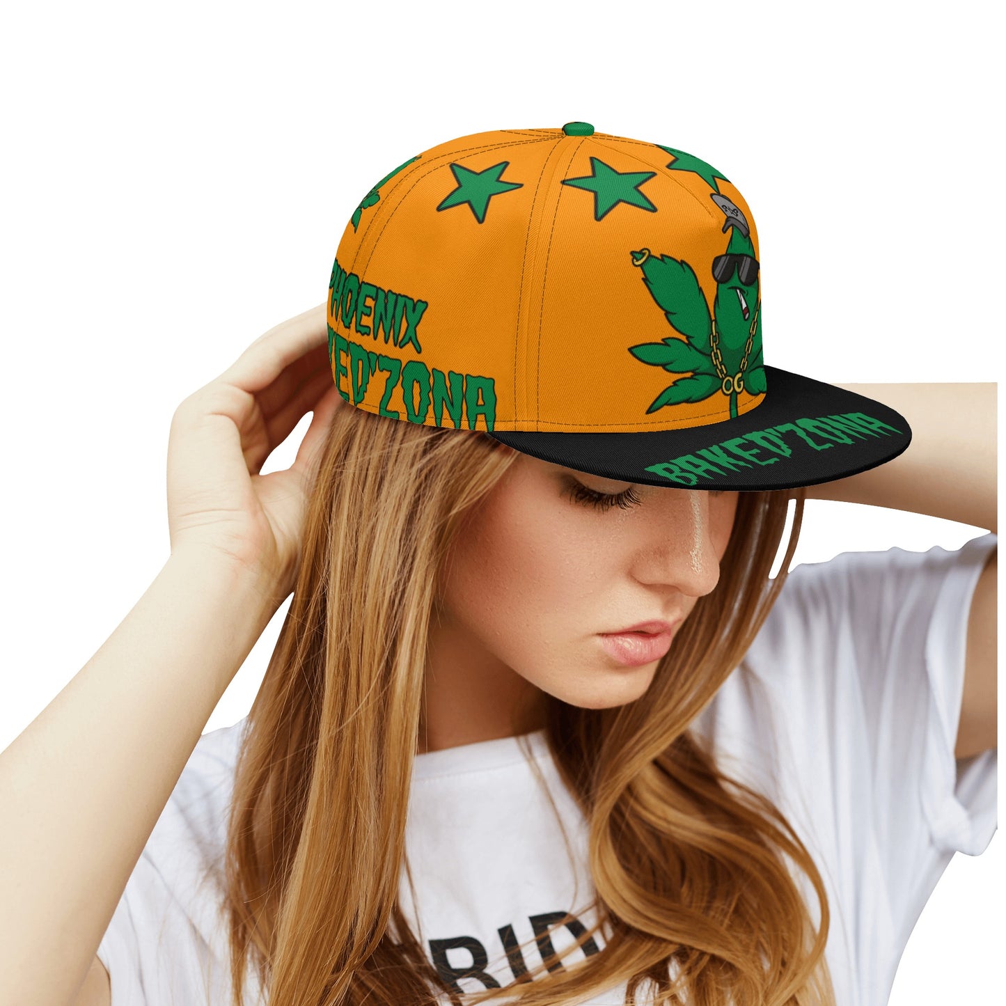 Leaf Me Alone 3.0 420 S.O.S Edition Orange Snapbacks