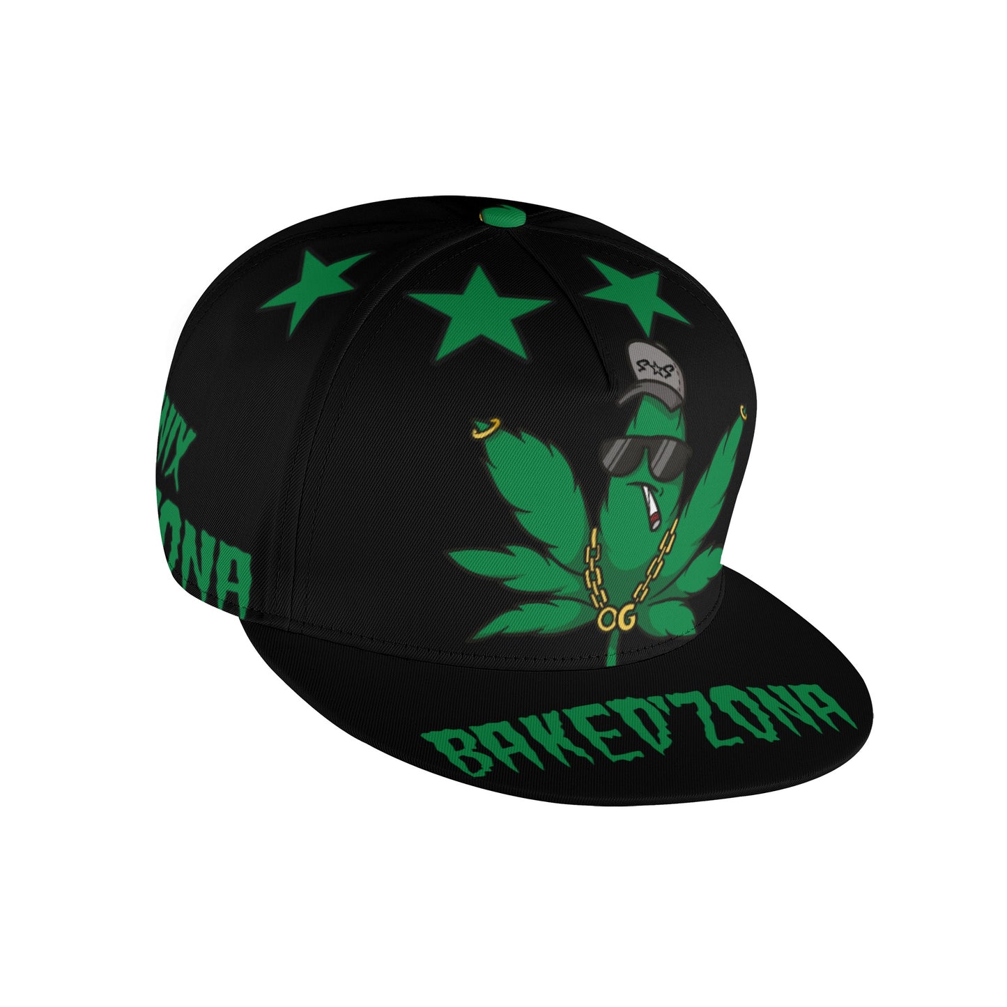 Leaf Me Alone 3.0 420 S.O.S Edition Black Snapbacks