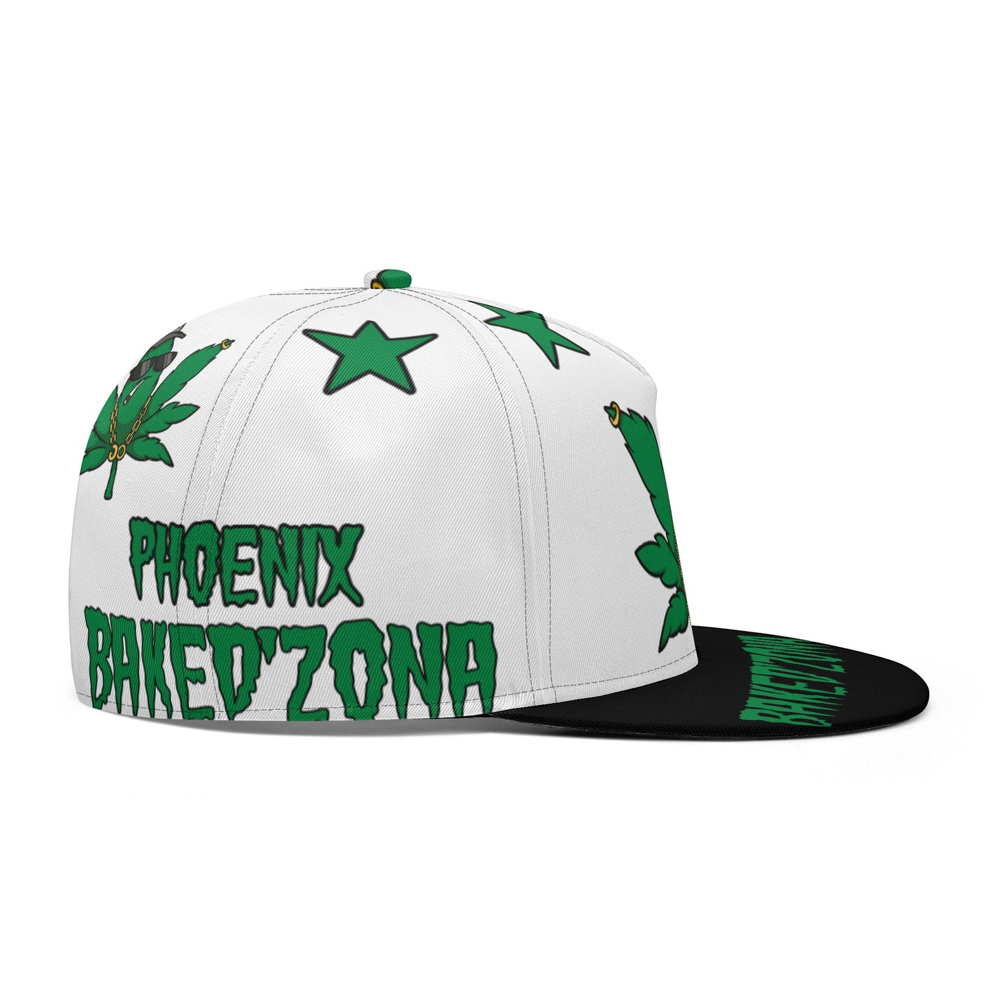 Leaf Me Alone 3.0 420 S.O.S Edition White Snapbacks