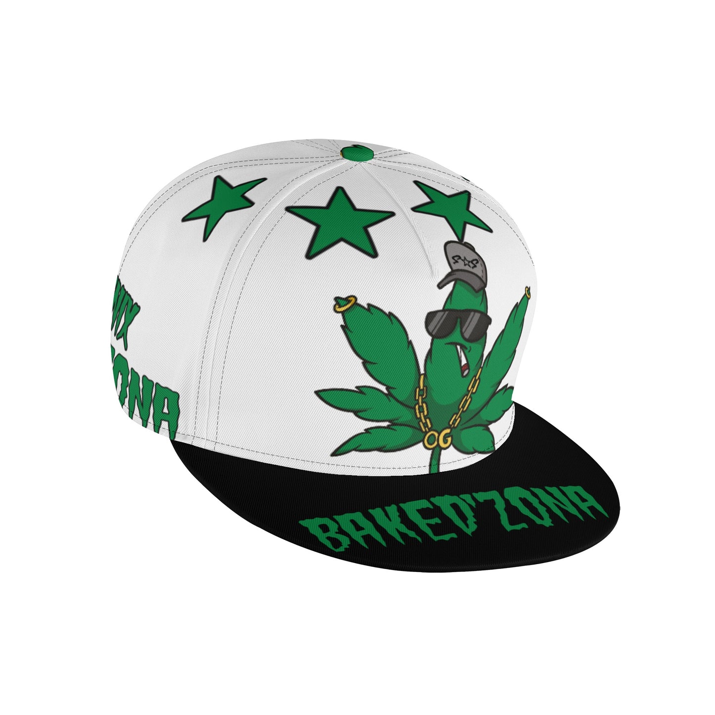 Leaf Me Alone 3.0 420 S.O.S Edition White Snapbacks