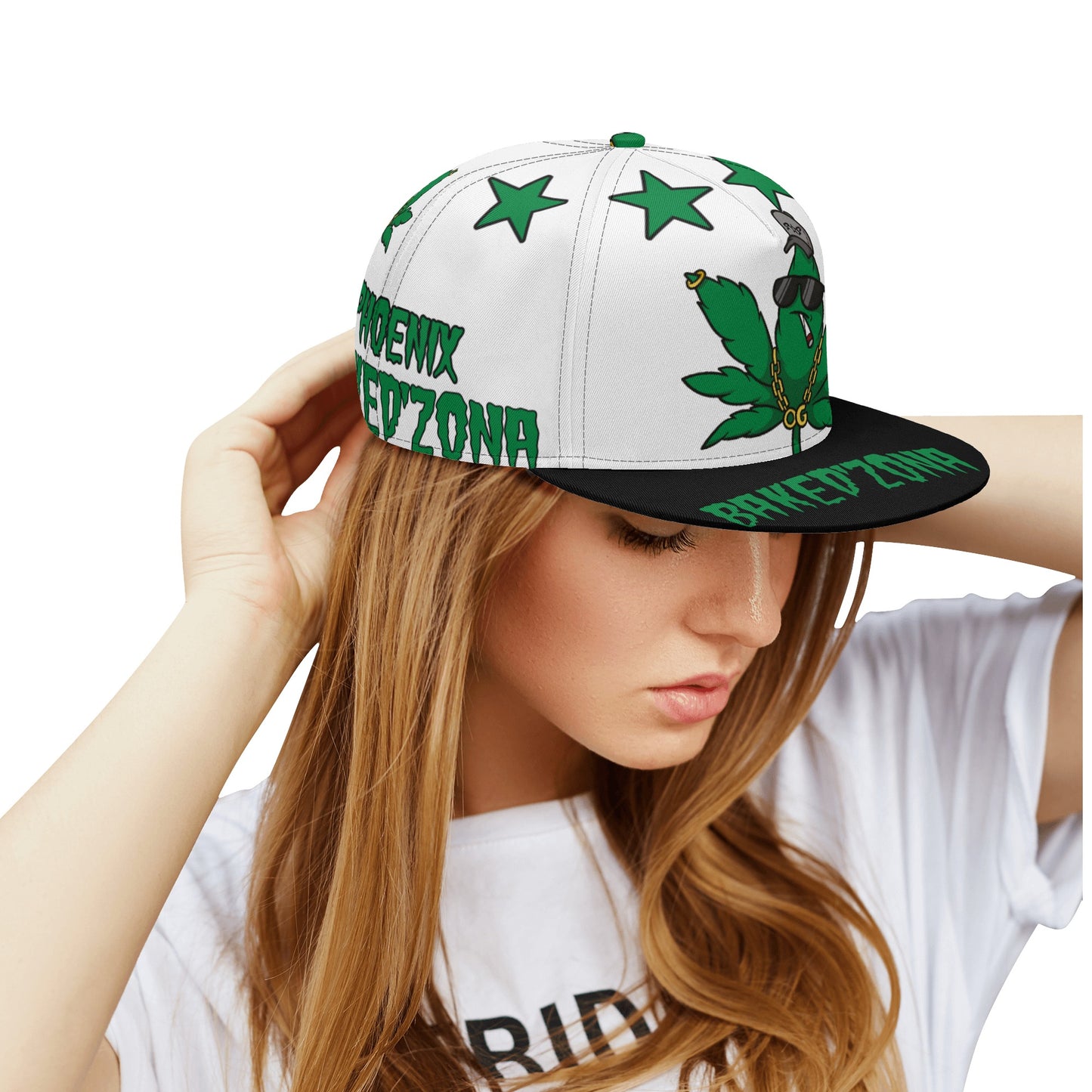 Leaf Me Alone 3.0 420 S.O.S Edition White Snapbacks