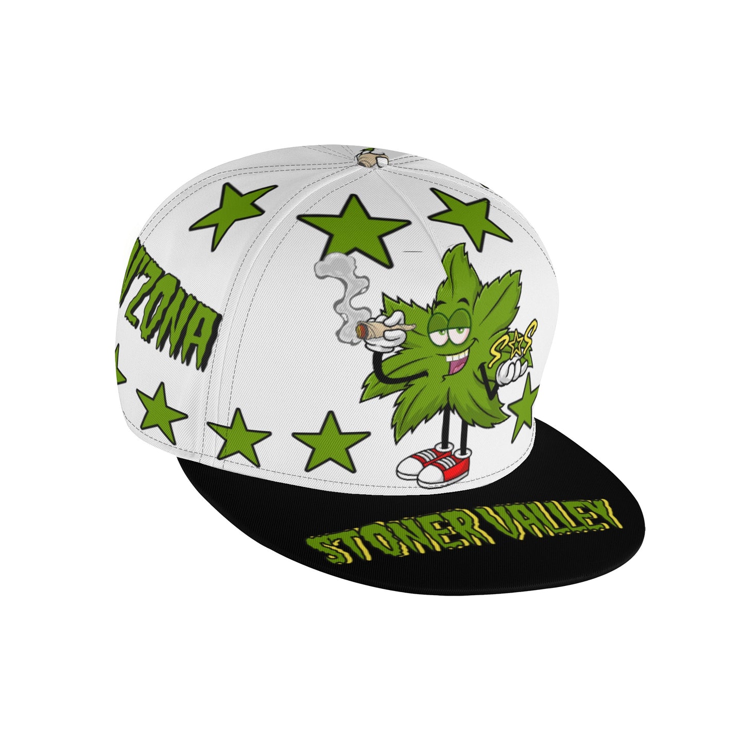 Leaf Me Alone 2.0 420 S.O.S Edition White Snapbacks