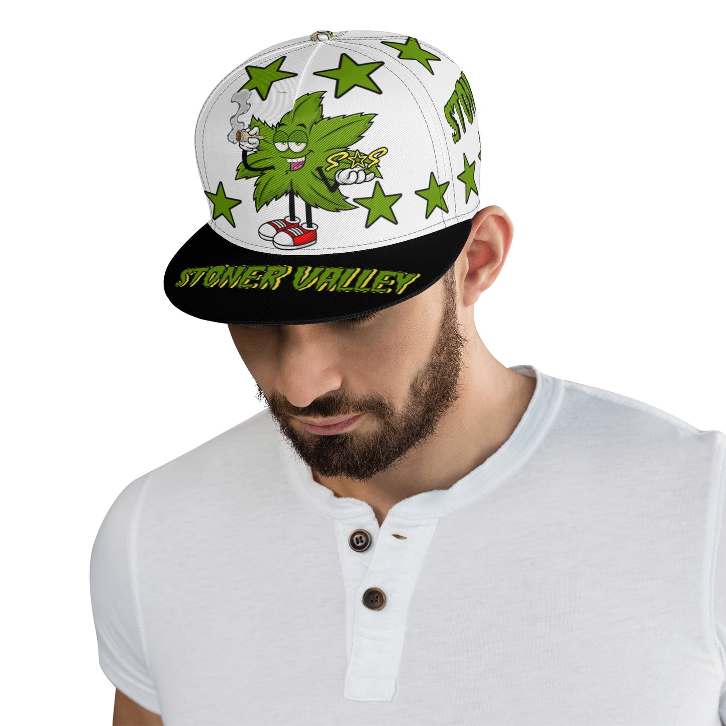 Leaf Me Alone 2.0 420 S.O.S Edition White Snapbacks