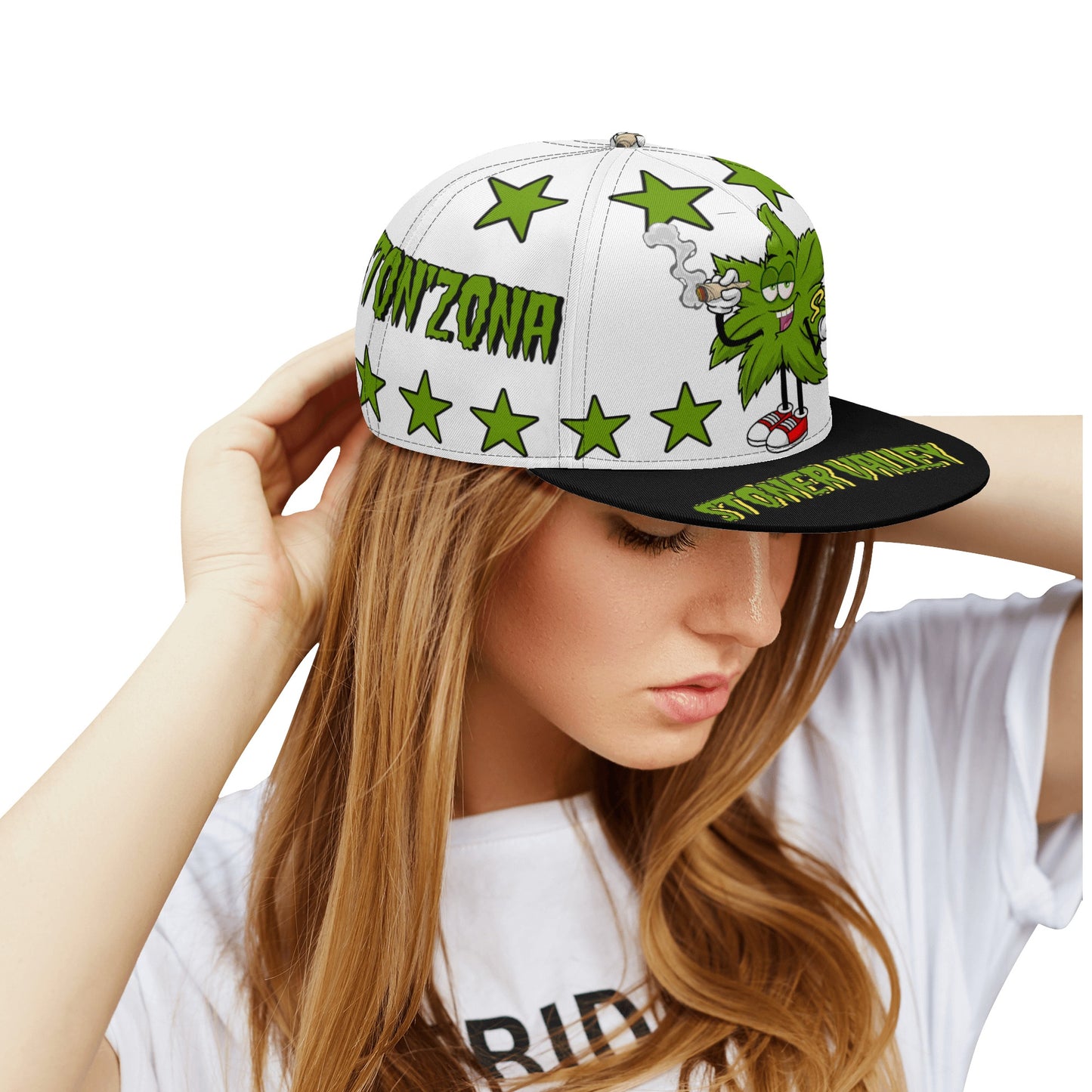 Leaf Me Alone 2.0 420 S.O.S Edition White Snapbacks