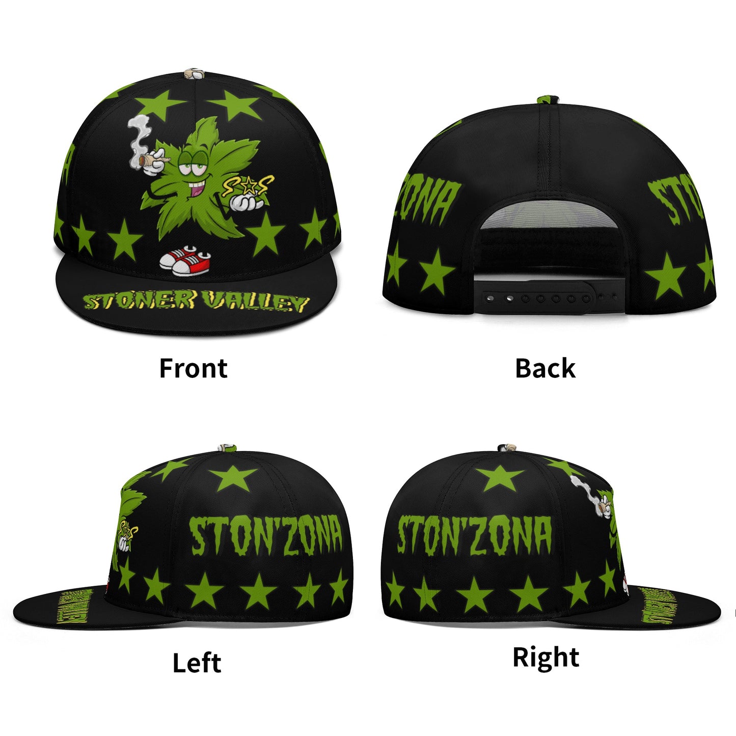 Leaf Me Alone 2.0 4/20 S.O.S Edition Black Snapbacks