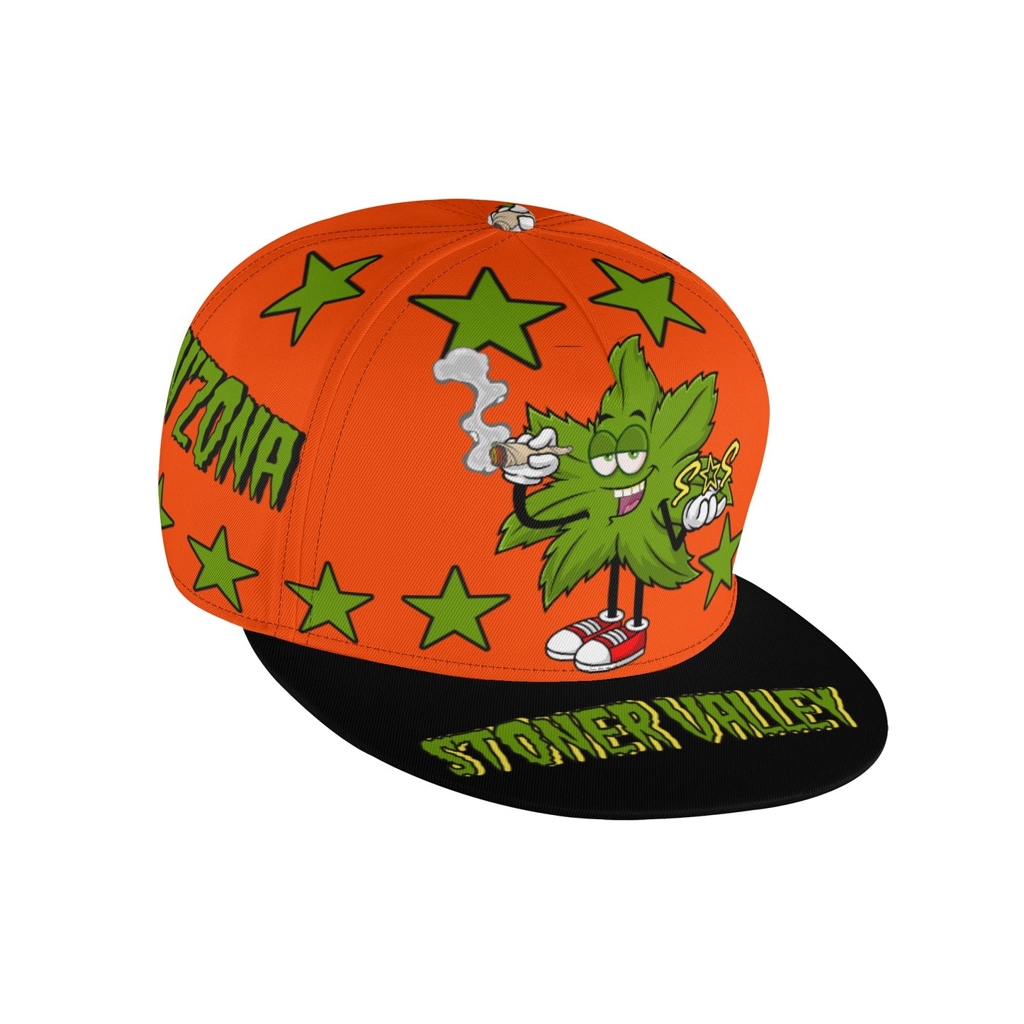 Leaf Me Alone 2.0 4/20 S.O.S Edition Dark Orange Snapbacks