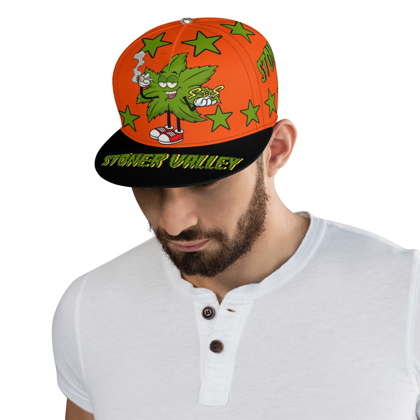 Leaf Me Alone 2.0 4/20 S.O.S Edition Dark Orange Snapbacks