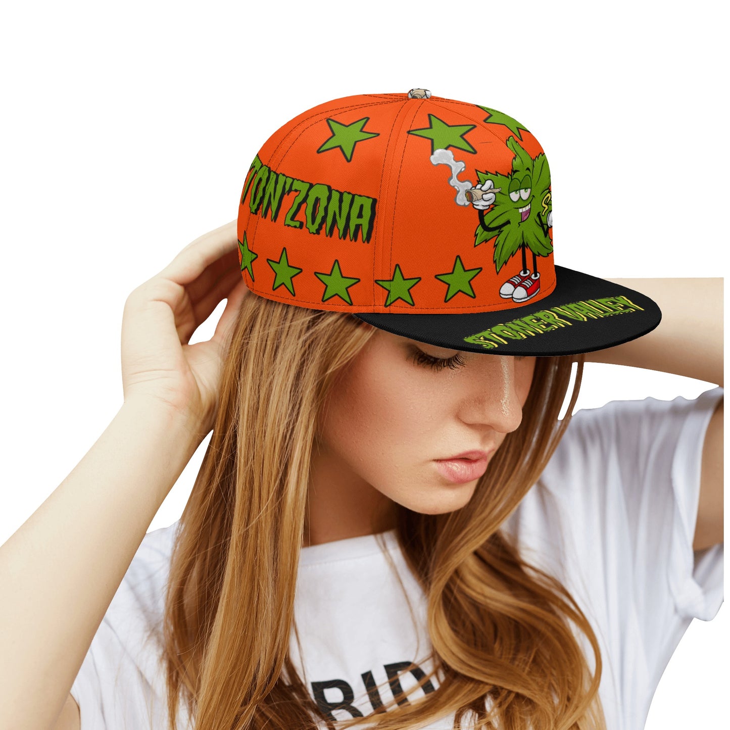 Leaf Me Alone 2.0 4/20 S.O.S Edition Dark Orange Snapbacks