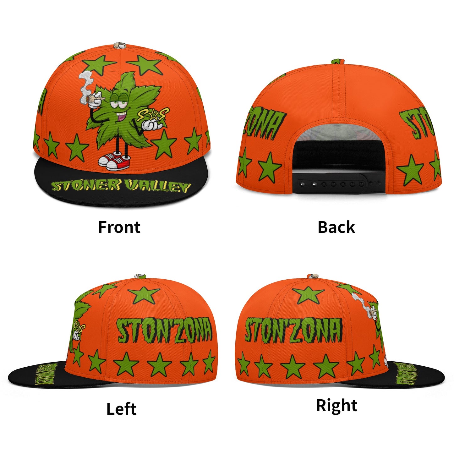 Leaf Me Alone 2.0 4/20 S.O.S Edition Dark Orange Snapbacks