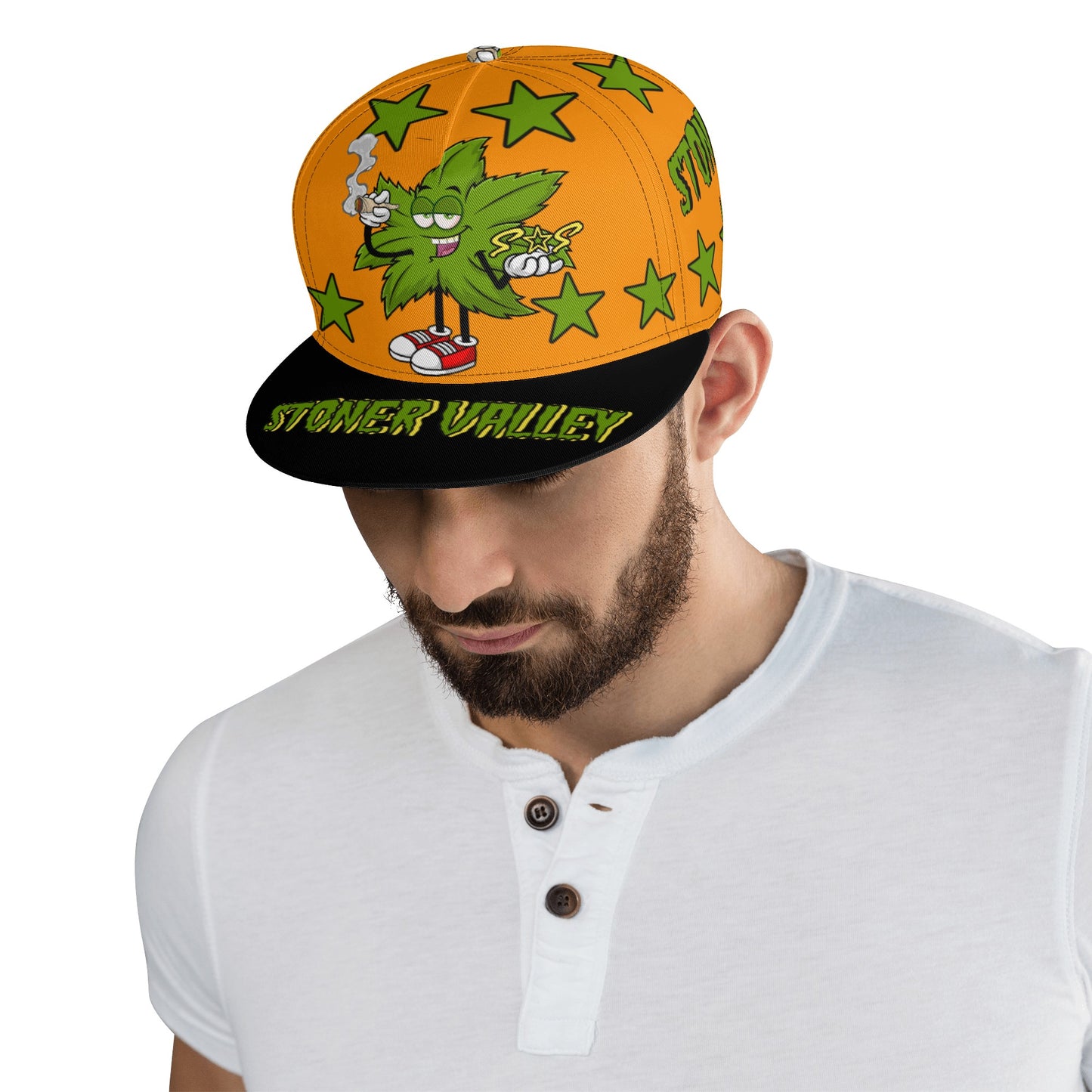 Leaf Me Alone 2.0 420 S.O.S Edition Orange Snapbacks