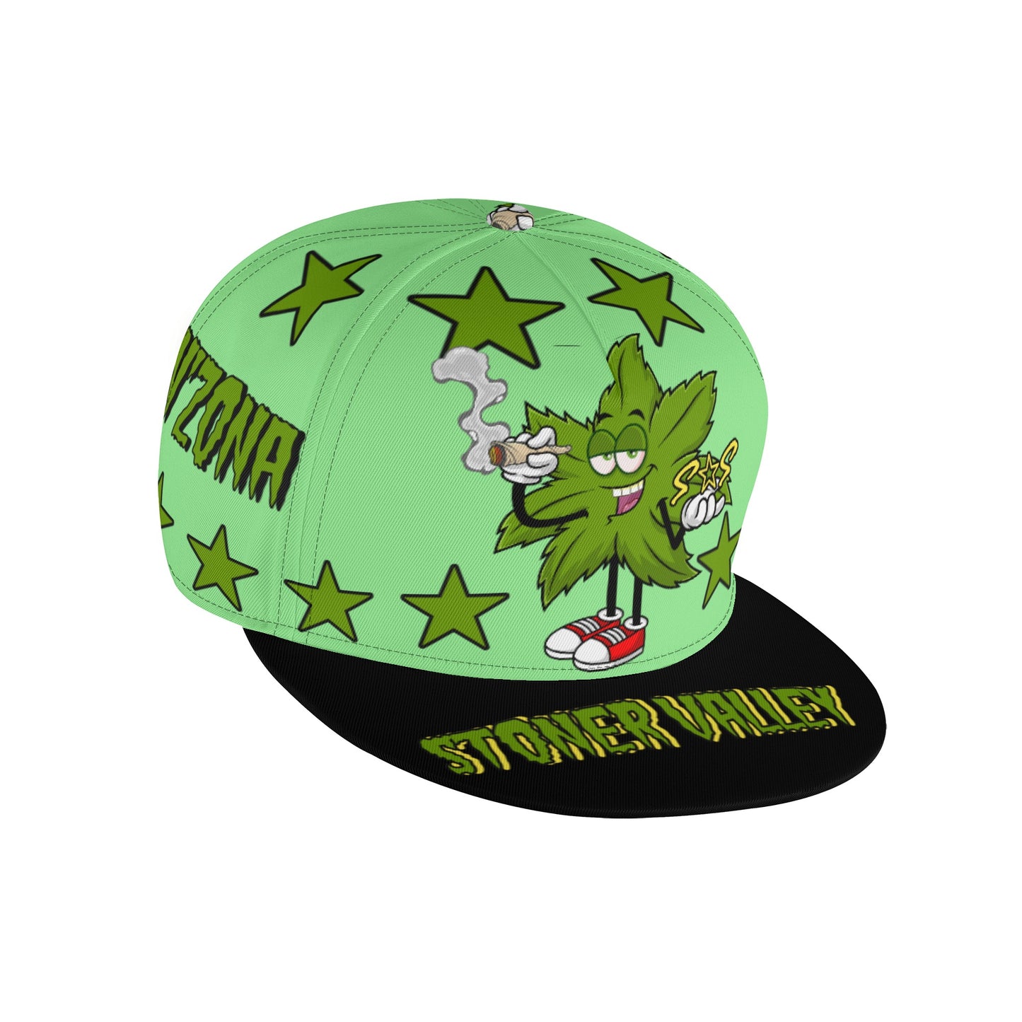 Leaf Me Alone 2.0 420 S.O.S Edition Mint Green Snapbacks